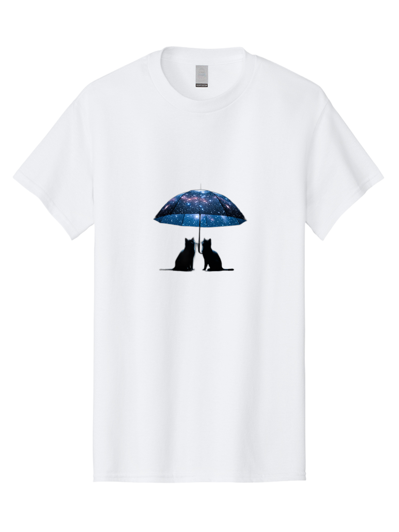 Cats-Under-Galaxy-Umbrella Men'S Graphic Tee, 100% Cotton, Comfortable Casual Summer Wear, Machine Washable, Vintage Camera, Old Camera, Antique Camera, Black Camera, Classic Photography, Photography Equipment, Nostalgic Device, Film Camera, Baj389