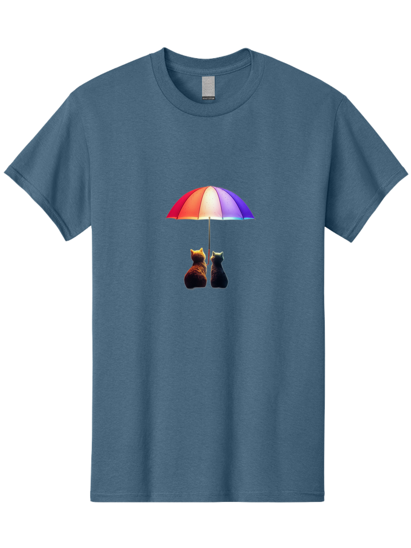 Cats-Under-Umbrella-1 Men'S Graphic Tee, 100% Cotton, Comfortable Casual Summer Wear, Machine Washable, Vintage Camera, Old Camera, Antique Camera, Black Camera, Classic Photography, Photography Equipment, Nostalgic Device, Film Camera, Baj390