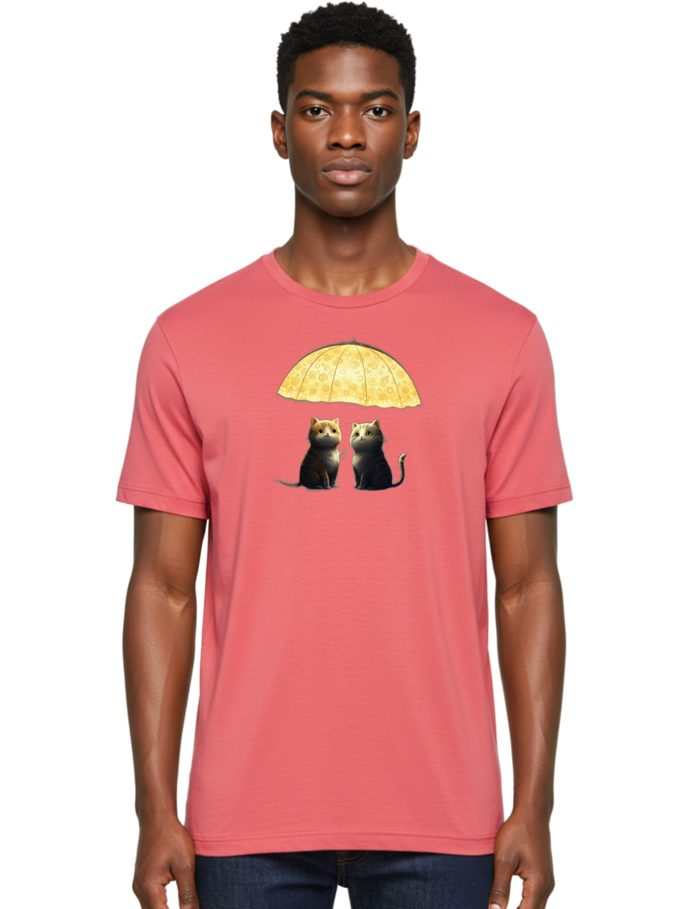 Cats-Under-Umbrella Men'S Graphic Tee, 100% Cotton, Comfortable Casual Summer Wear, Machine Washable, Vintage Camera, Old Camera, Antique Camera, Black Camera, Classic Photography, Photography Equipment, Nostalgic Device, Film Camera, Baj391