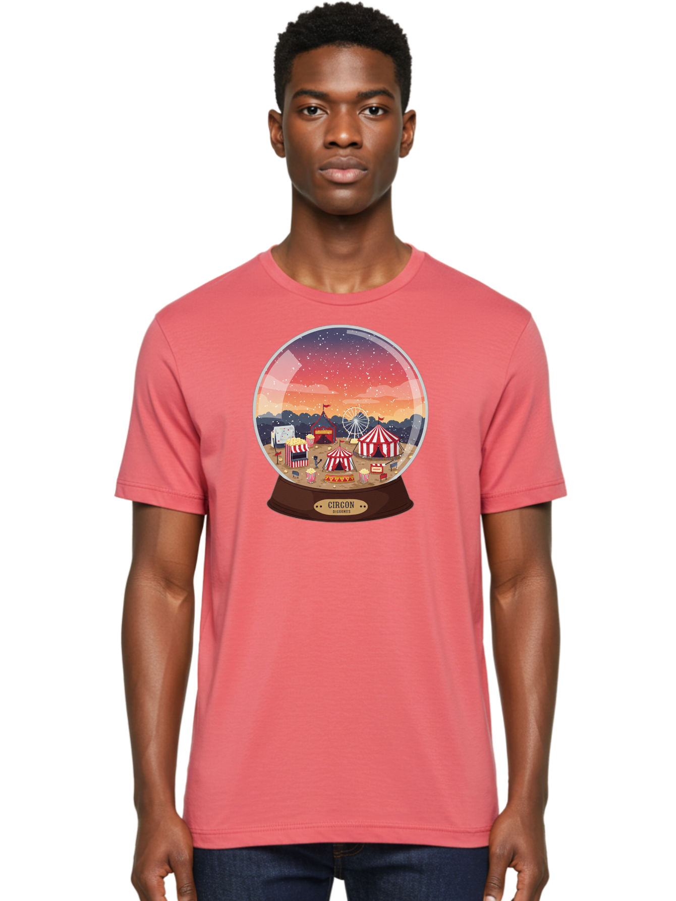 Circon-Snowglobe Men'S Graphic Tee, 100% Cotton, Comfortable Casual Summer Wear, Machine Washable, Vintage Camera, Old Camera, Antique Camera, Black Camera, Classic Photography, Photography Equipment, Nostalgic Device, Film Camera, Camera Art Baj396