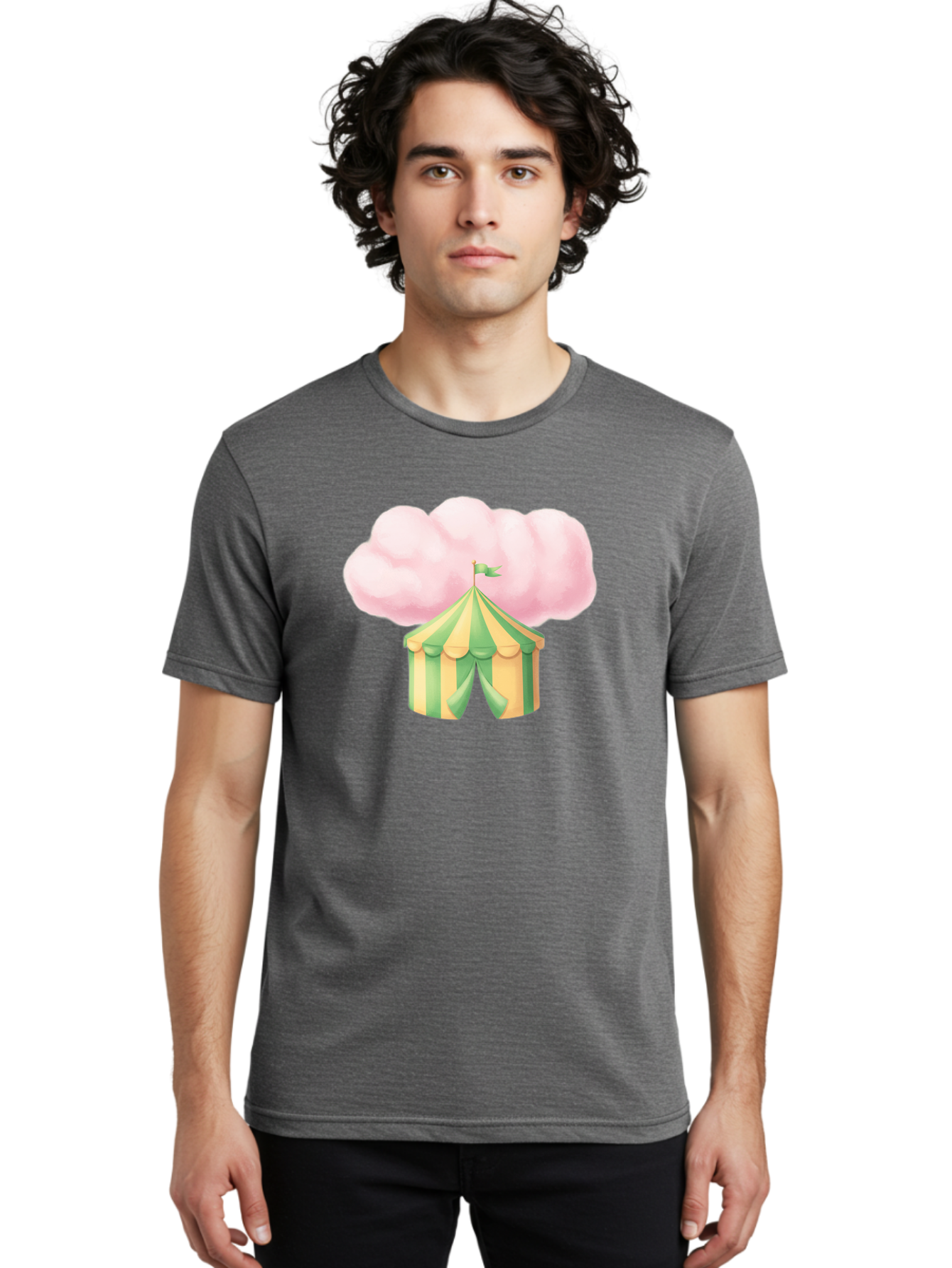 Cotton-Candy-Tent Men'S Graphic Tee, 100% Cotton, Comfortable Casual Summer Wear, Machine Washable, Vintage Camera, Old Camera, Antique Camera, Black Camera, Classic Photography, Photography Equipment, Nostalgic Device, Film Camera, Camera Art Baj416