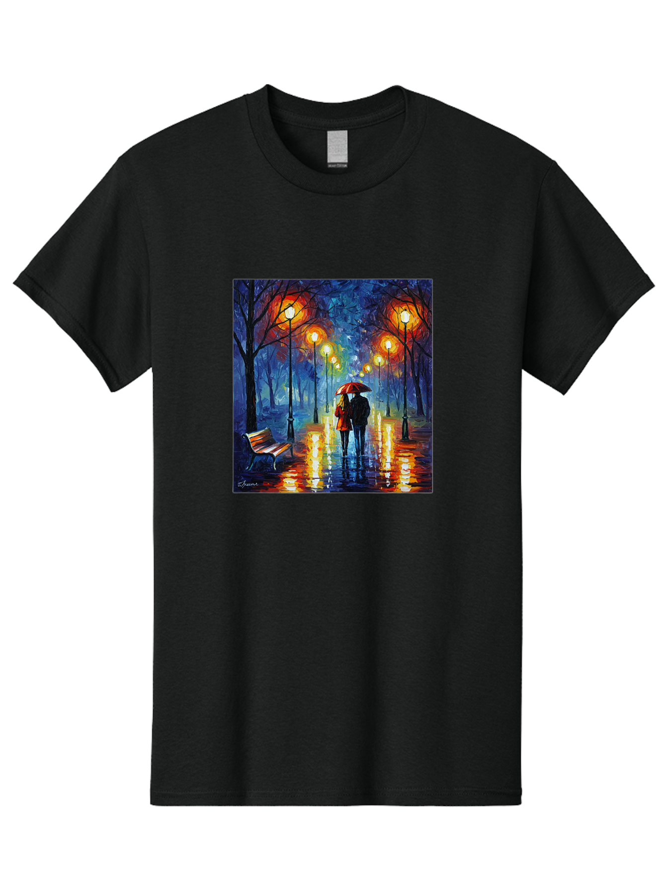 Couple-Under-Umbrella Men'S Graphic Tee, 100% Cotton, Comfortable Casual Summer Wear, Machine Washable, Vintage Camera, Old Camera, Antique Camera, Black Camera, Classic Photography, Photography Equipment, Nostalgic Device, Film Camera, Baj418