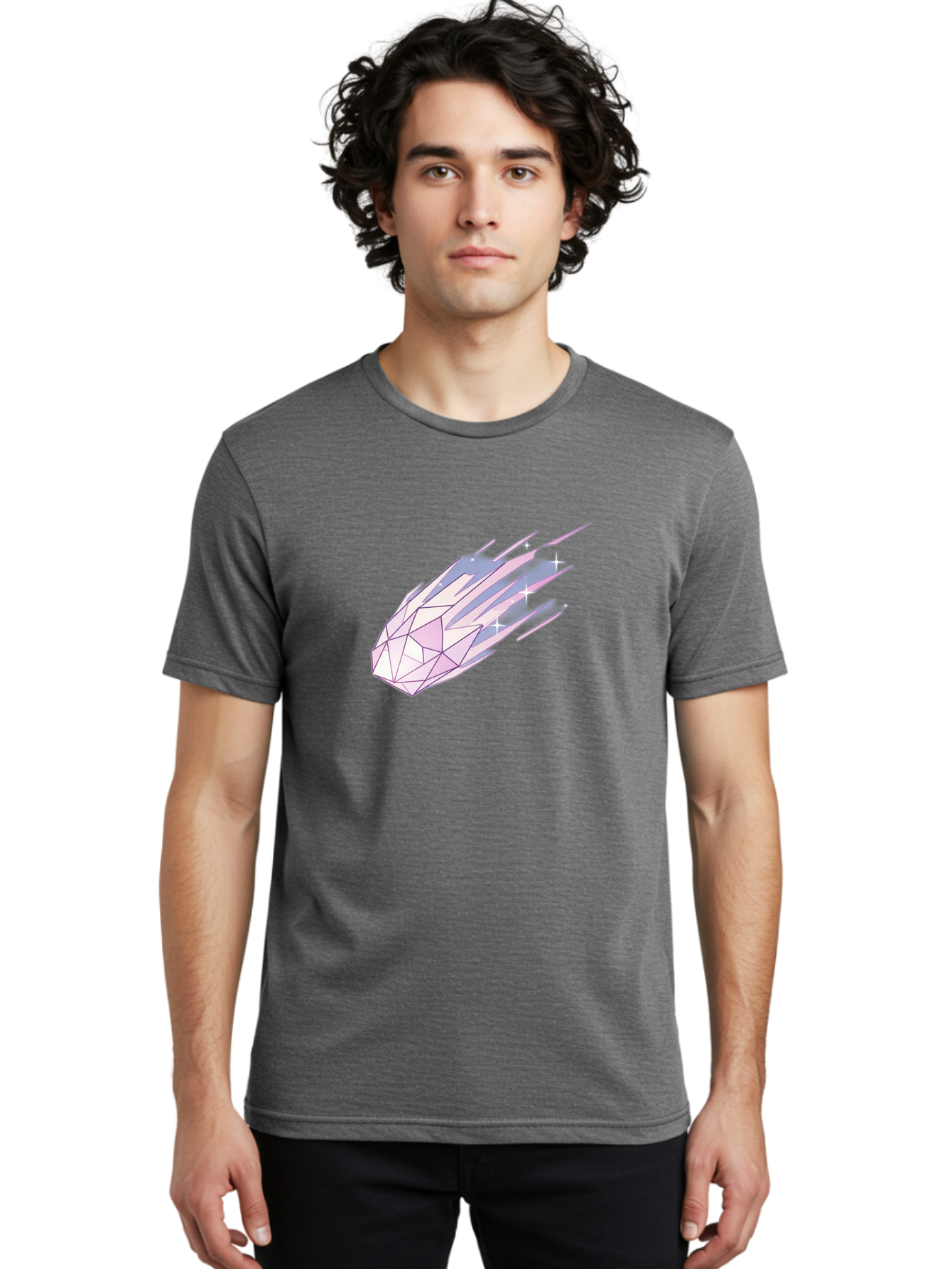 Crystal Men'S Graphic Tee, 100% Cotton, Comfortable Casual Summer Wear, Machine Washable, Vintage Camera, Old Camera, Antique Camera, Black Camera, Classic Photography, Photography Equipment, Nostalgic Device, Film Camera, Camera Art Baj422