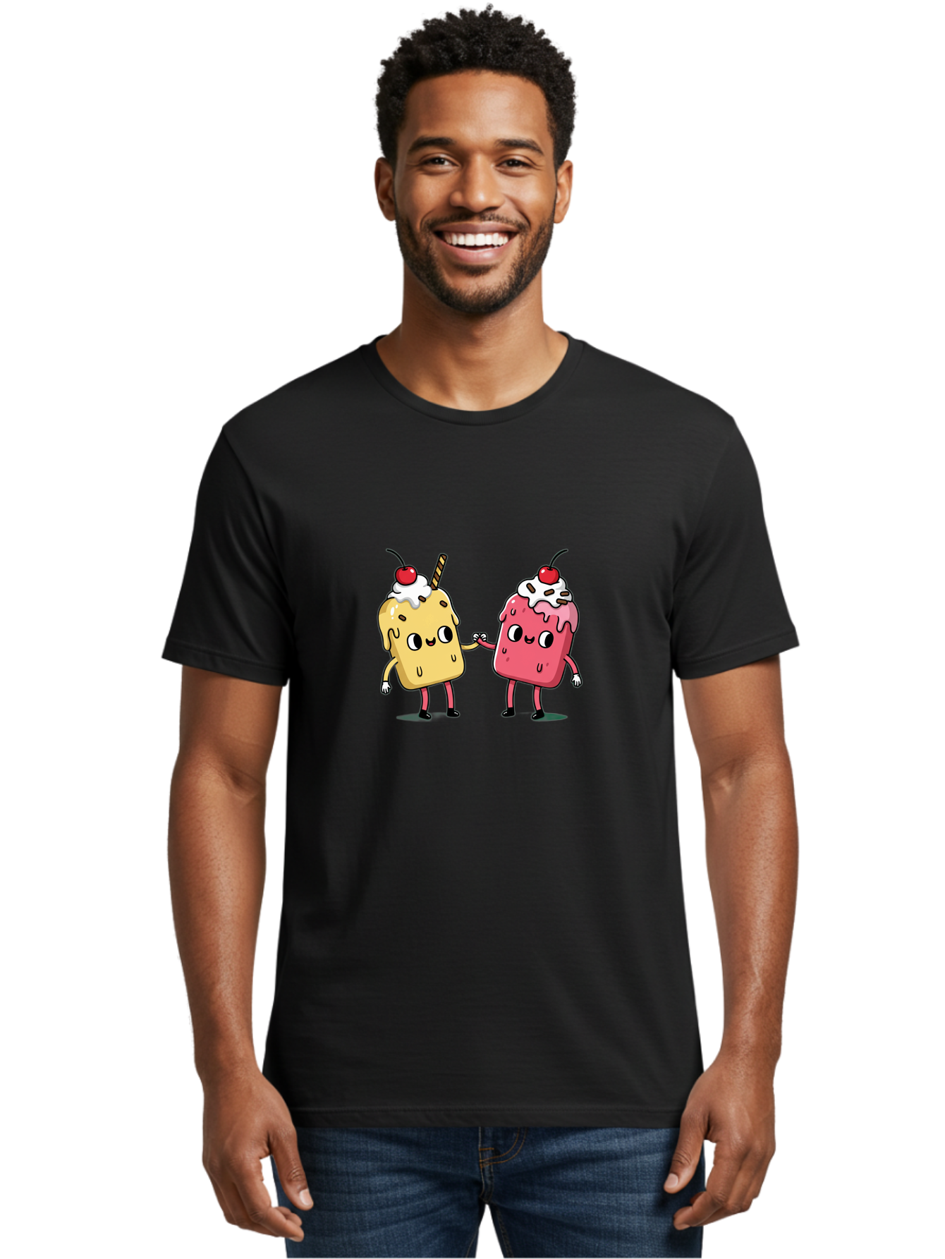Dessert-Couple Men'S Graphic Tee, 100% Cotton, Comfortable Casual Summer Wear, Machine Washable, Vintage Camera, Old Camera, Antique Camera, Black Camera, Classic Photography, Photography Equipment, Nostalgic Device, Film Camera, Camera Art Baj435