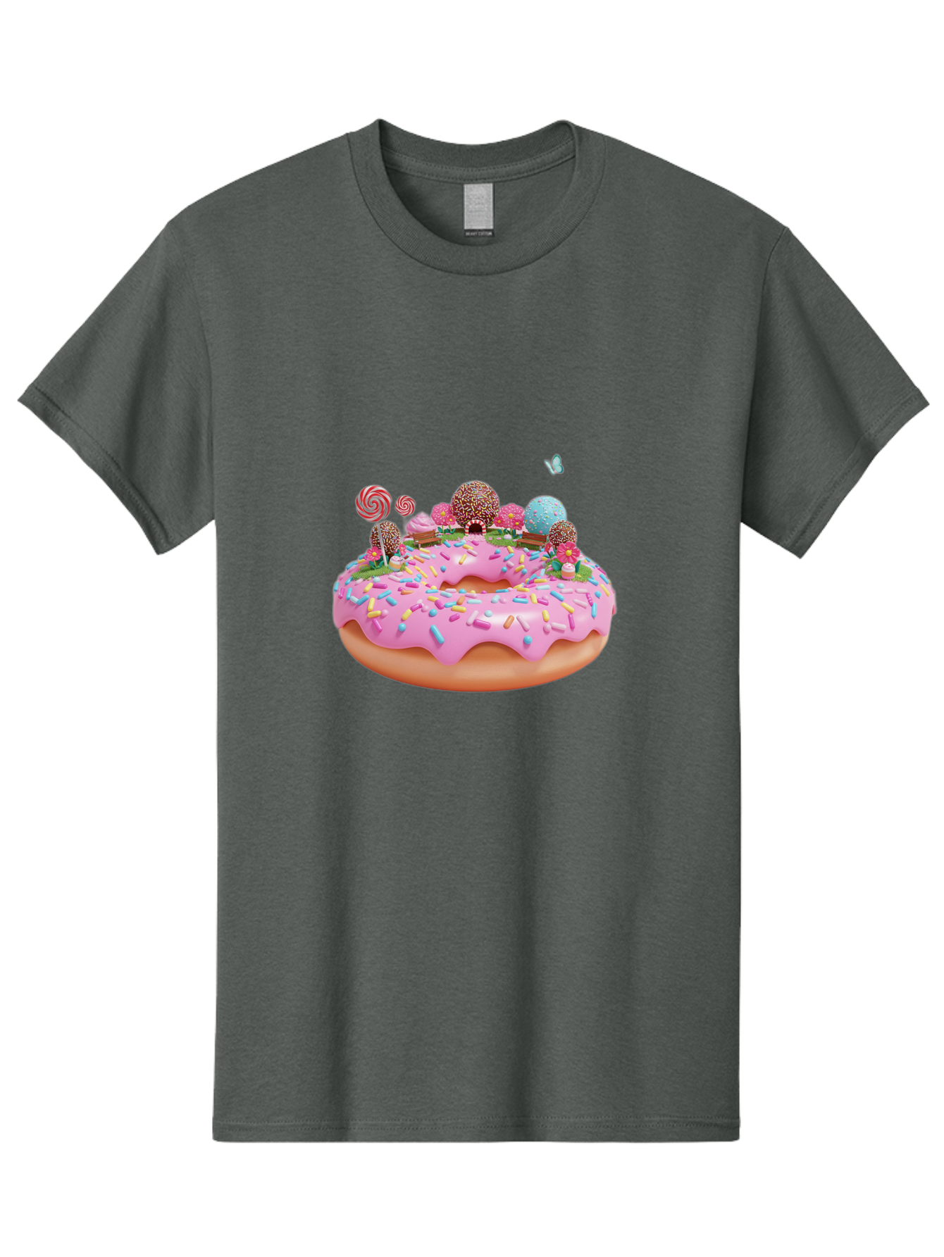 Donut-With-Sprinkles-And-Lollipops Men'S Graphic Tee, 100% Cotton, Comfortable Casual Summer Wear, Machine Washable, Vintage Camera, Old Camera, Antique Camera, Black Camera, Classic Photography, Photography Equipment, Nostalgic Device, Baj436