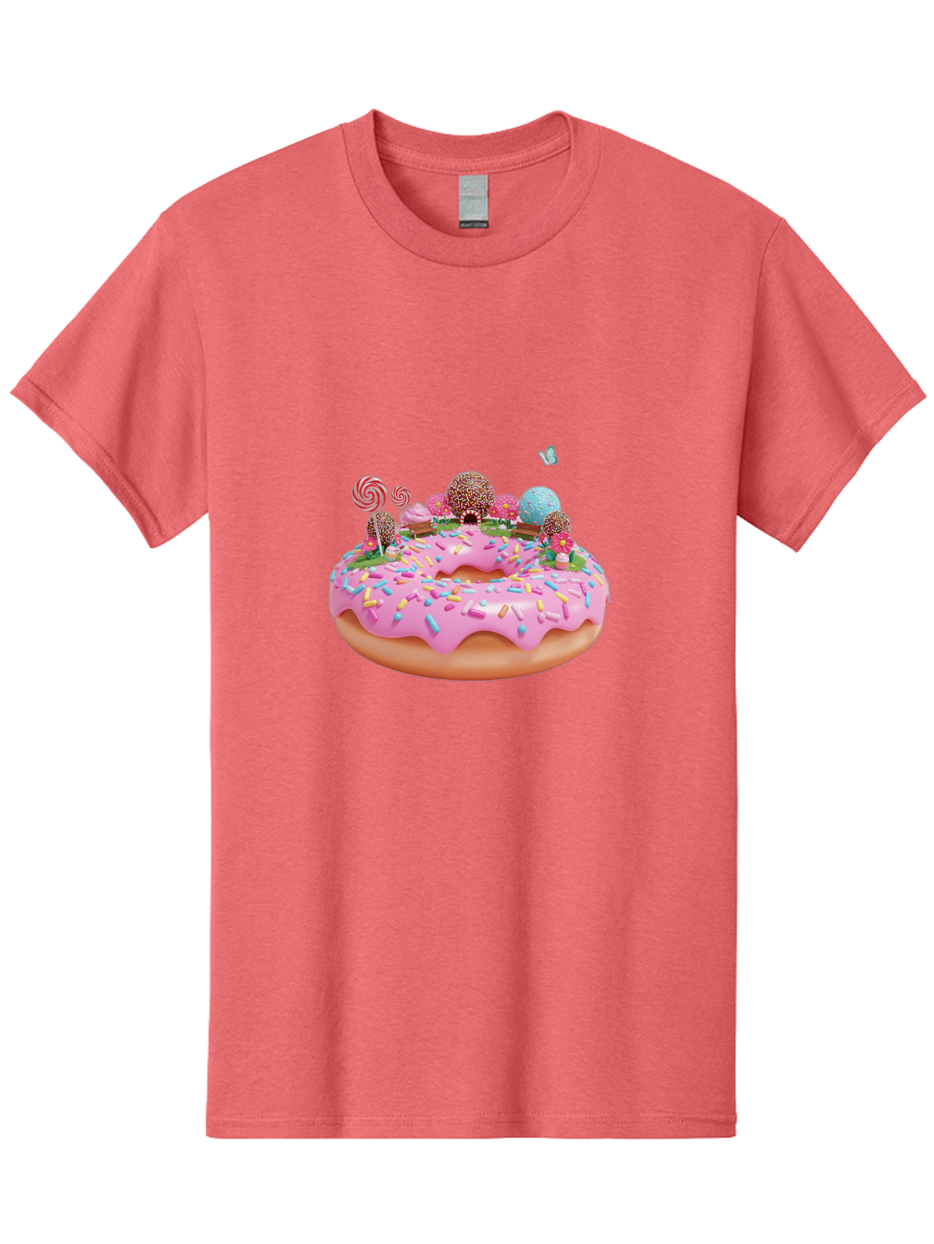 Donut-With-Sprinkles-And-Lollipops Men'S Graphic Tee, 100% Cotton, Comfortable Casual Summer Wear, Machine Washable, Vintage Camera, Old Camera, Antique Camera, Black Camera, Classic Photography, Photography Equipment, Nostalgic Device, Baj436