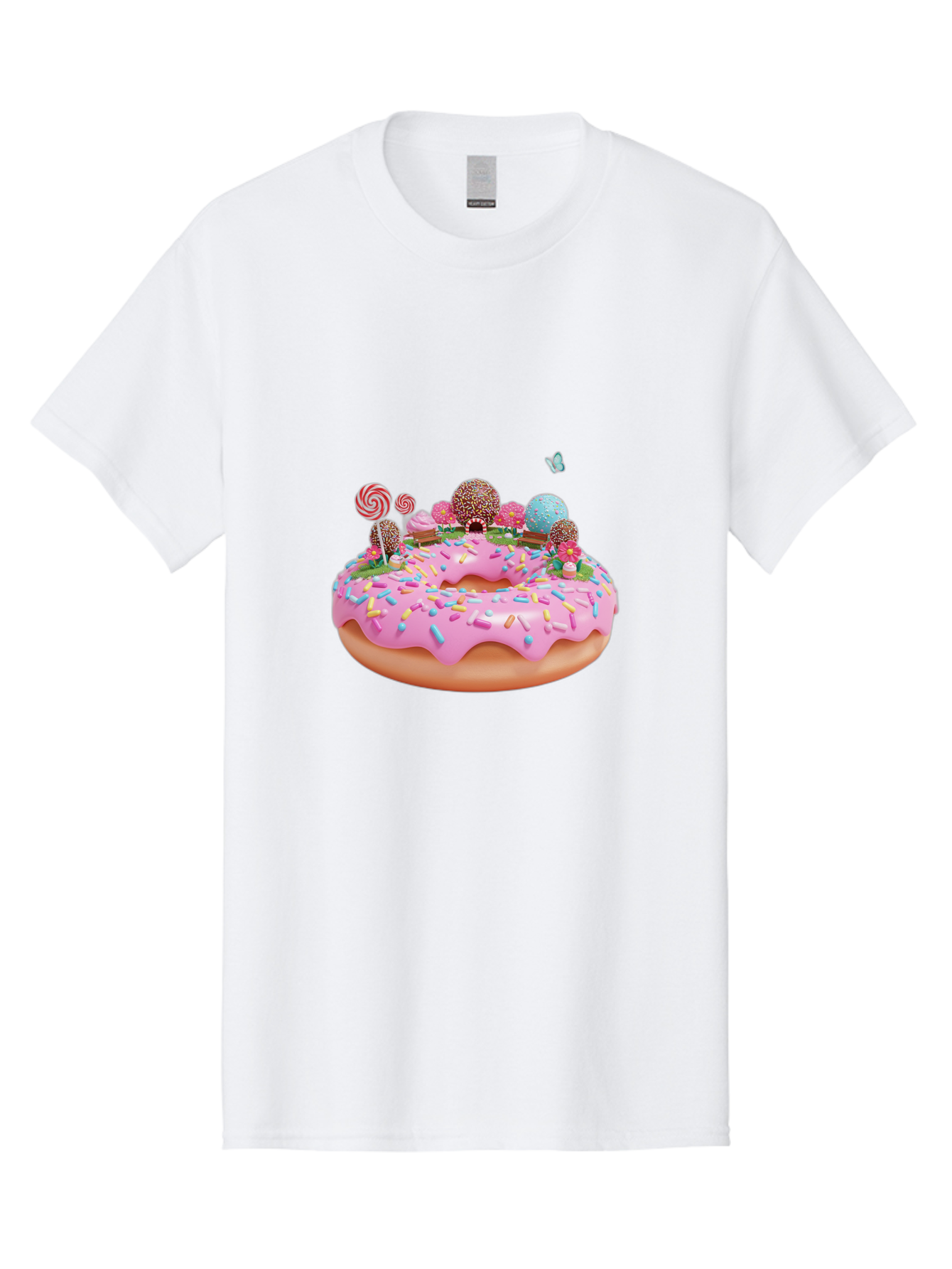 Donut-With-Sprinkles-And-Lollipops Men'S Graphic Tee, 100% Cotton, Comfortable Casual Summer Wear, Machine Washable, Vintage Camera, Old Camera, Antique Camera, Black Camera, Classic Photography, Photography Equipment, Nostalgic Device, Baj436