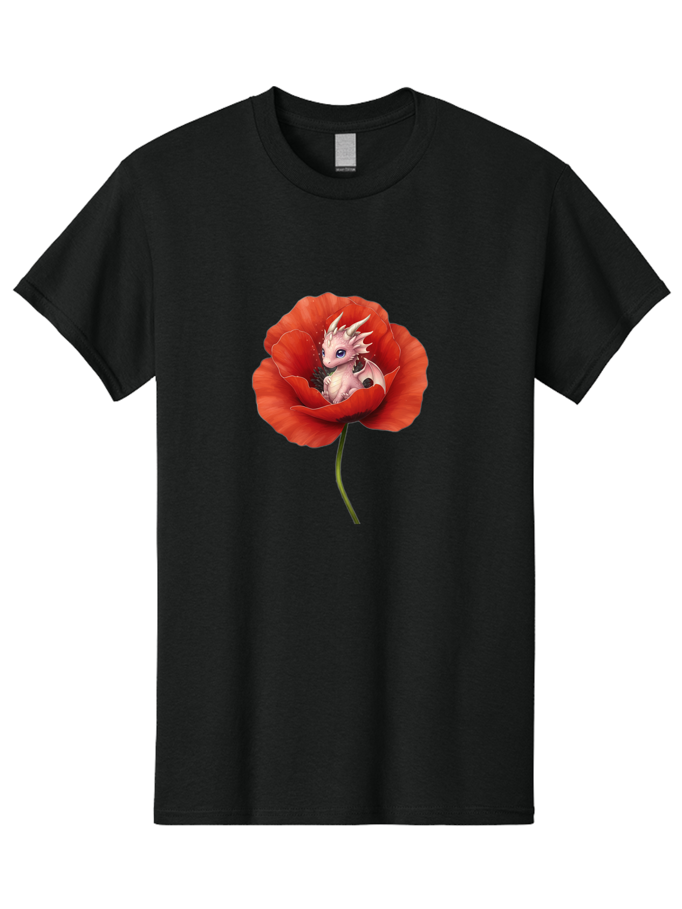 Dragon-In-Poppy-1 Men'S Graphic Tee, 100% Cotton, Comfortable Casual Summer Wear, Machine Washable, Vintage Camera, Old Camera, Antique Camera, Black Camera, Classic Photography, Photography Equipment, Nostalgic Device, Film Camera, Camera Art Baj441