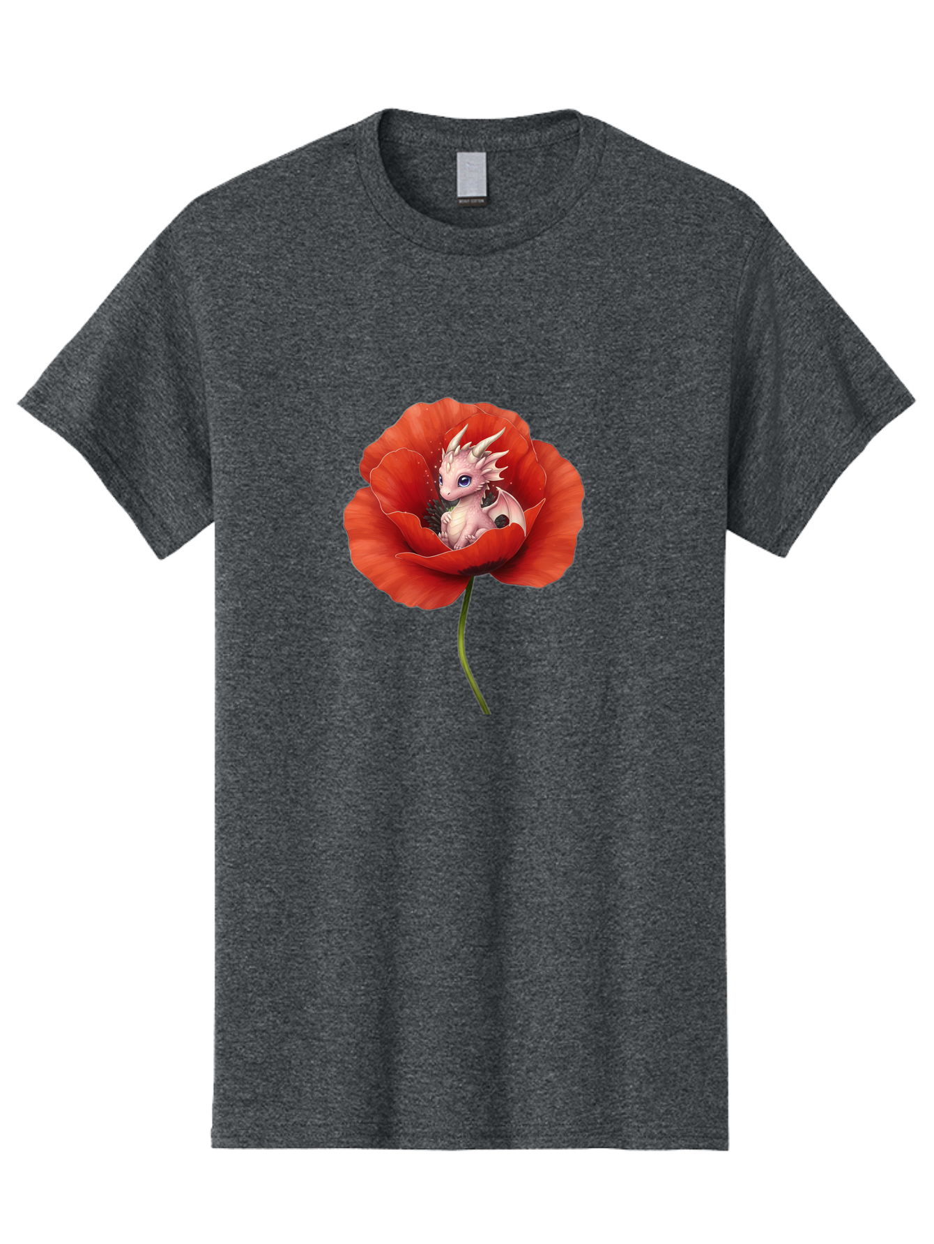 Dragon-In-Poppy-1 Men'S Graphic Tee, 100% Cotton, Comfortable Casual Summer Wear, Machine Washable, Vintage Camera, Old Camera, Antique Camera, Black Camera, Classic Photography, Photography Equipment, Nostalgic Device, Film Camera, Camera Art Baj441