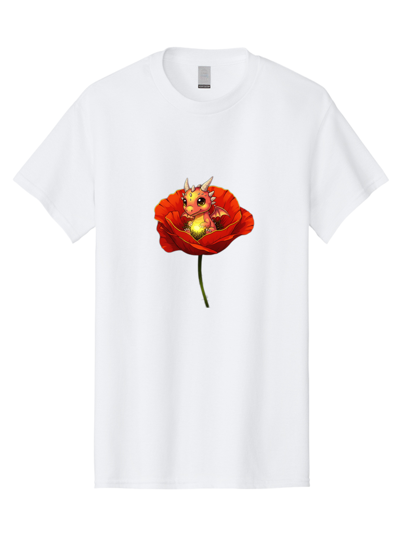 Dragon-In-Poppy-2 Men'S Graphic Tee, 100% Cotton, Comfortable Casual Summer Wear, Machine Washable, Vintage Camera, Old Camera, Antique Camera, Black Camera, Classic Photography, Photography Equipment, Nostalgic Device, Film Camera, Camera Art Baj442