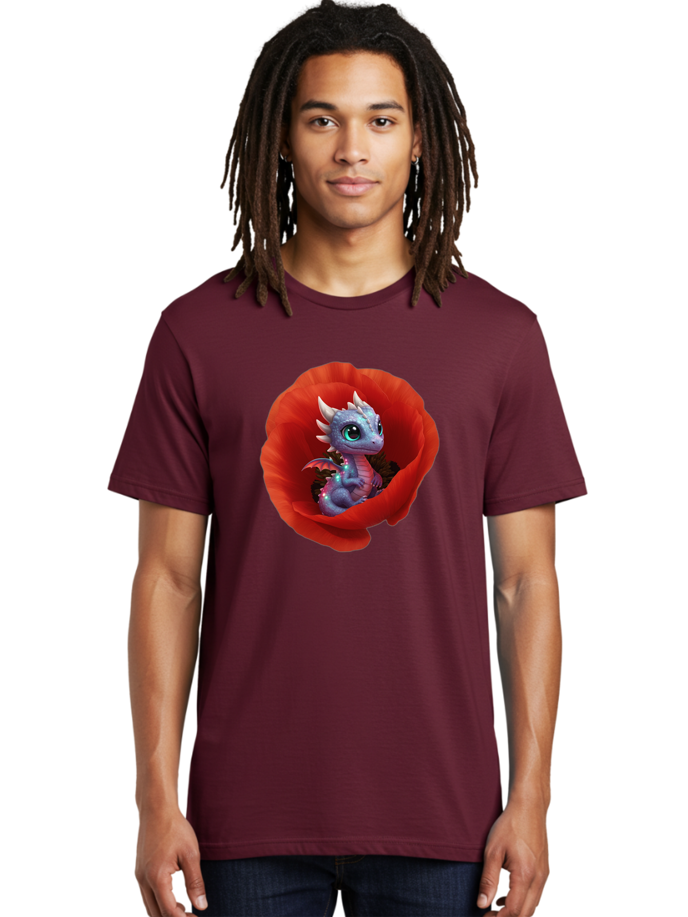 Dragon-In-Red-Flower Men'S Graphic Tee, 100% Cotton, Comfortable Casual Summer Wear, Machine Washable, Vintage Camera, Old Camera, Antique Camera, Black Camera, Classic Photography, Photography Equipment, Nostalgic Device, Film Camera, Baj445