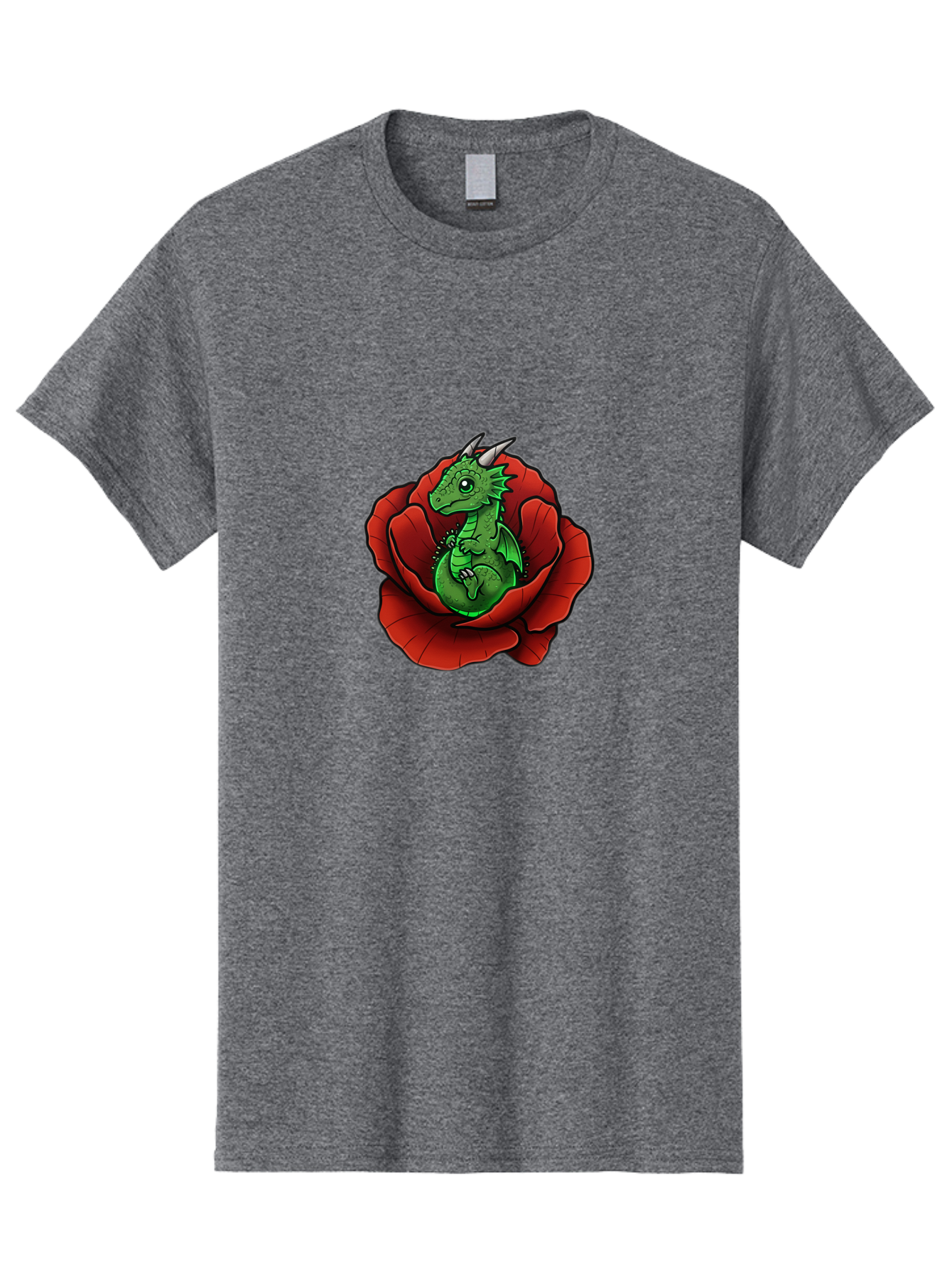 Dragon-In-Rose-1 Men'S Graphic Tee, 100% Cotton, Comfortable Casual Summer Wear, Machine Washable, Vintage Camera, Old Camera, Antique Camera, Black Camera, Classic Photography, Photography Equipment, Nostalgic Device, Film Camera, Camera Art Baj448