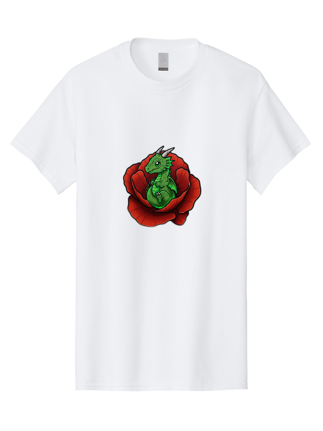 Dragon-In-Rose-1 Men'S Graphic Tee, 100% Cotton, Comfortable Casual Summer Wear, Machine Washable, Vintage Camera, Old Camera, Antique Camera, Black Camera, Classic Photography, Photography Equipment, Nostalgic Device, Film Camera, Camera Art Baj448