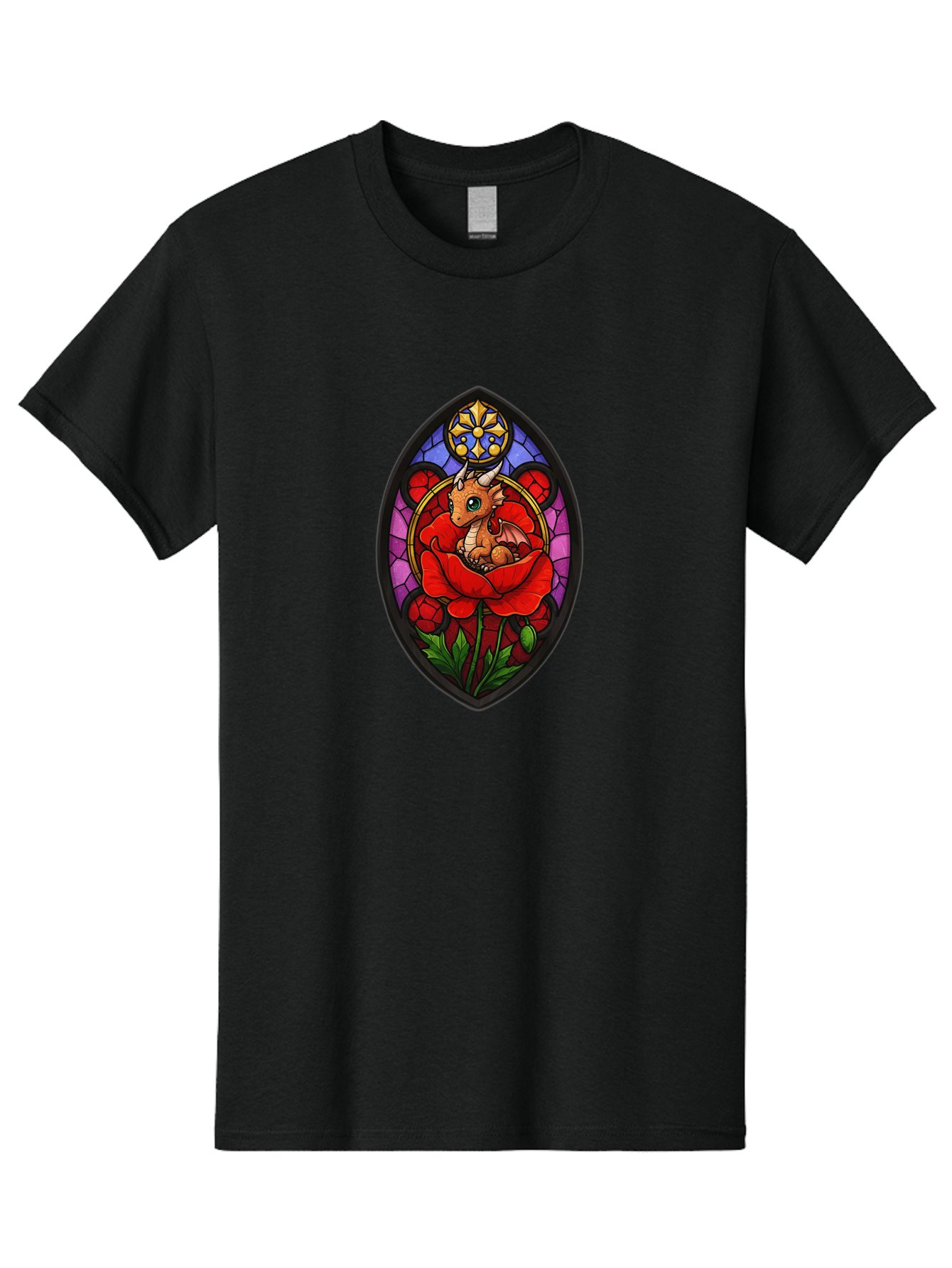 Dragon-In-Rose-2 Men'S Graphic Tee, 100% Cotton, Comfortable Casual Summer Wear, Machine Washable, Vintage Camera, Old Camera, Antique Camera, Black Camera, Classic Photography, Photography Equipment, Nostalgic Device, Film Camera, Camera Art Baj449