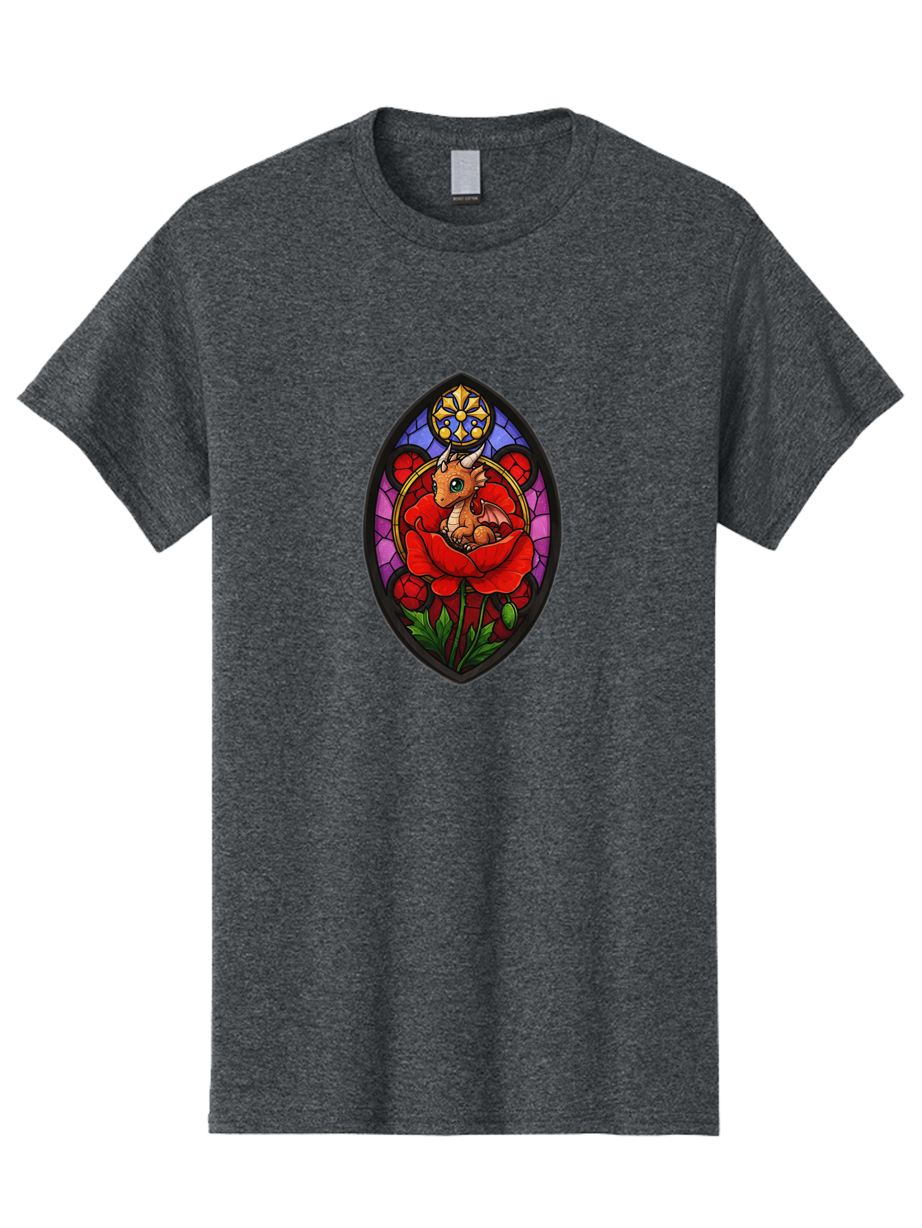Dragon-In-Rose-2 Men'S Graphic Tee, 100% Cotton, Comfortable Casual Summer Wear, Machine Washable, Vintage Camera, Old Camera, Antique Camera, Black Camera, Classic Photography, Photography Equipment, Nostalgic Device, Film Camera, Camera Art Baj449