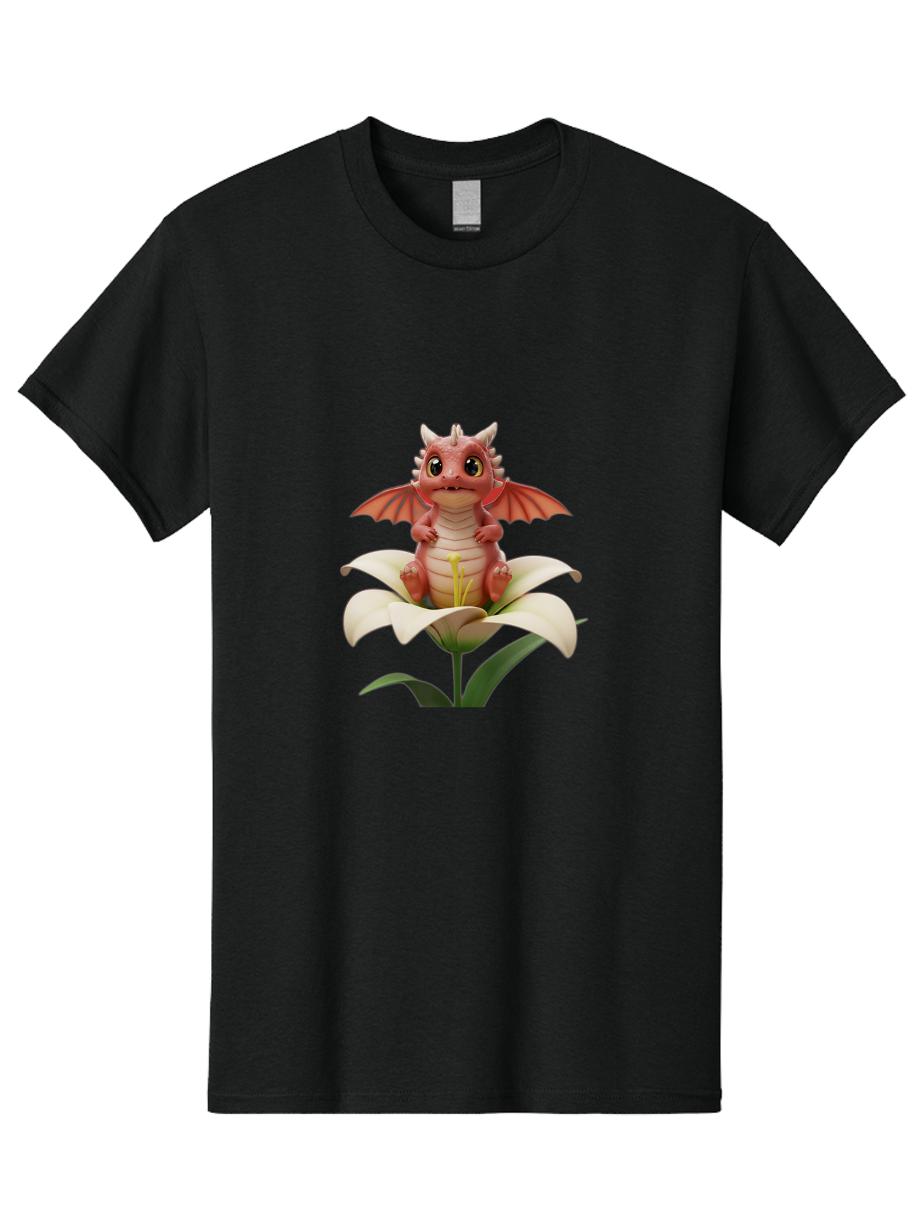 Dragon-On-Flower-1 Men'S Graphic Tee, 100% Cotton, Comfortable Casual Summer Wear, Machine Washable, Vintage Camera, Old Camera, Antique Camera, Black Camera, Classic Photography, Photography Equipment, Nostalgic Device, Film Camera, Baj453