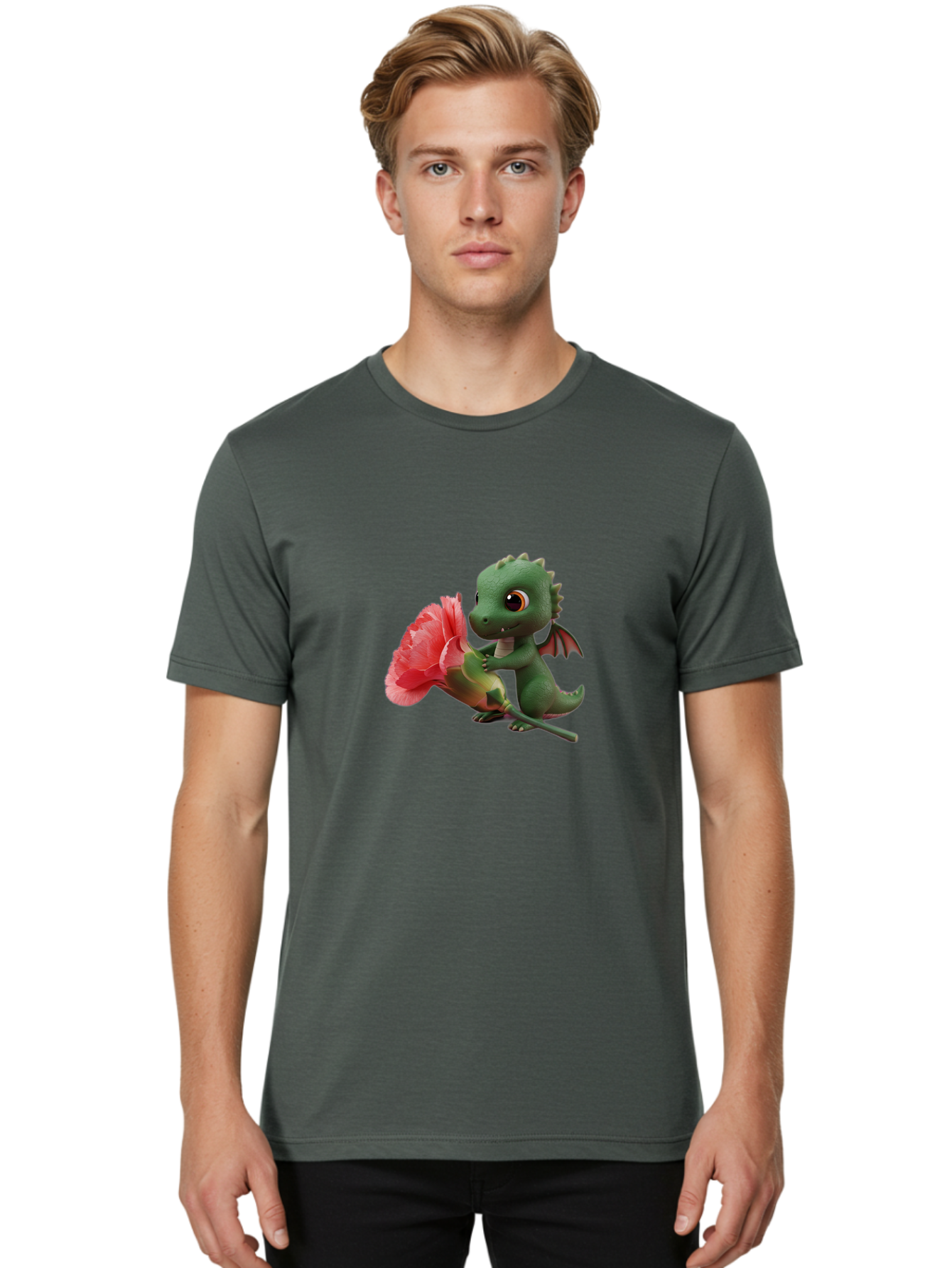 Dragon-With-Flower Men'S Graphic Tee, 100% Cotton, Comfortable Casual Summer Wear, Machine Washable, Vintage Camera, Old Camera, Antique Camera, Black Camera, Classic Photography, Photography Equipment, Nostalgic Device, Film Camera, Baj457