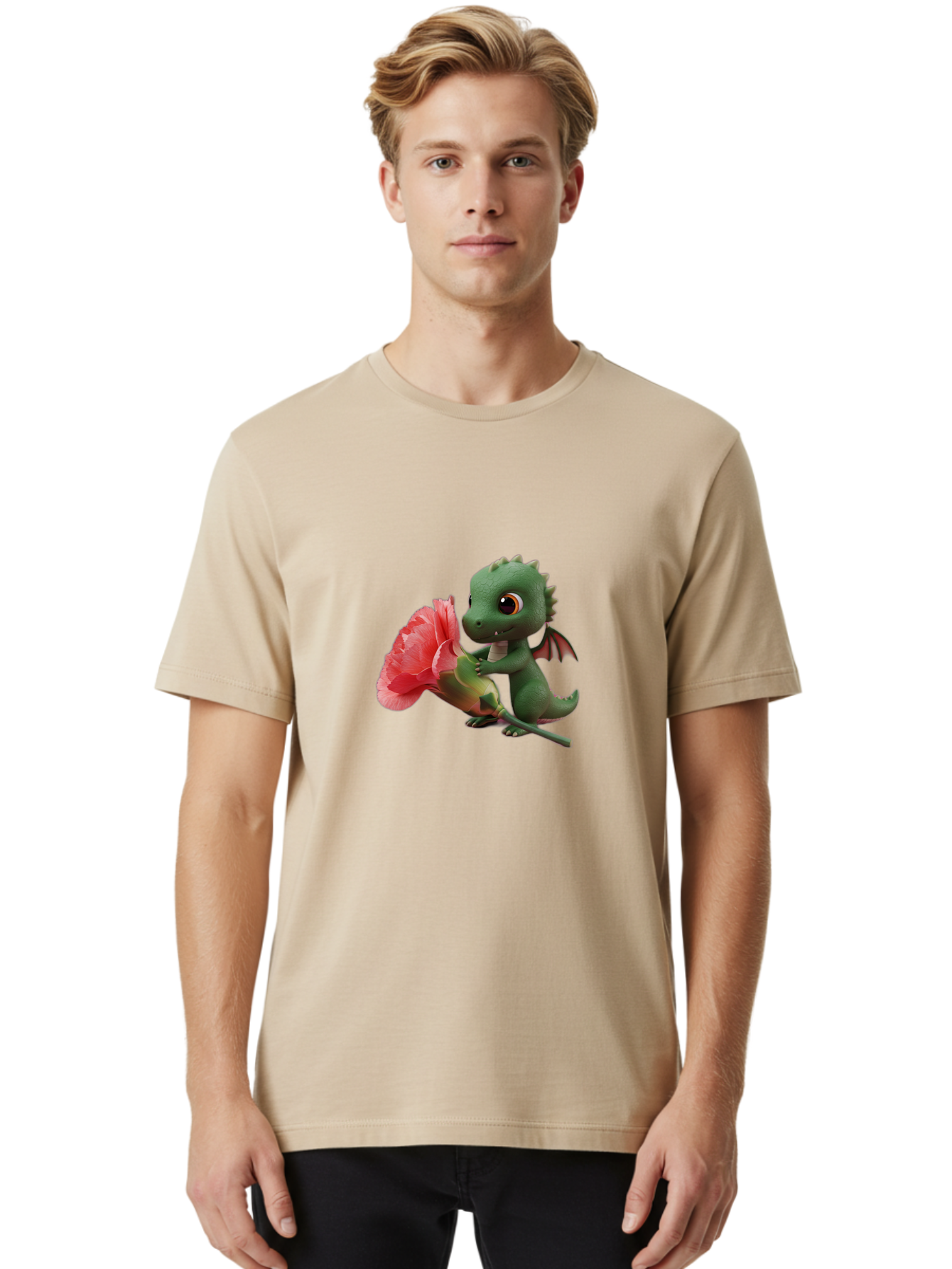 Dragon-With-Flower Men'S Graphic Tee, 100% Cotton, Comfortable Casual Summer Wear, Machine Washable, Vintage Camera, Old Camera, Antique Camera, Black Camera, Classic Photography, Photography Equipment, Nostalgic Device, Film Camera, Baj457