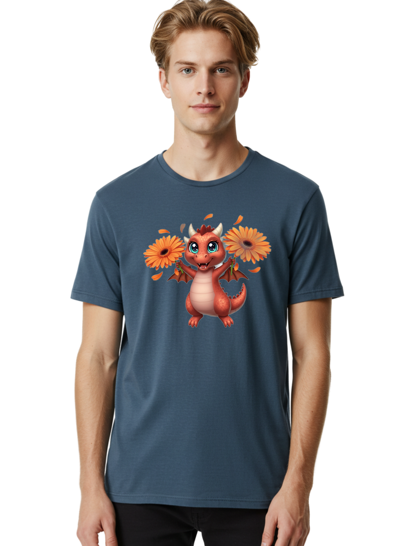 Dragon-With-Flowers Men'S Graphic Tee, 100% Cotton, Comfortable Casual Summer Wear, Machine Washable, Vintage Camera, Old Camera, Antique Camera, Black Camera, Classic Photography, Photography Equipment, Nostalgic Device, Film Camera, Baj458