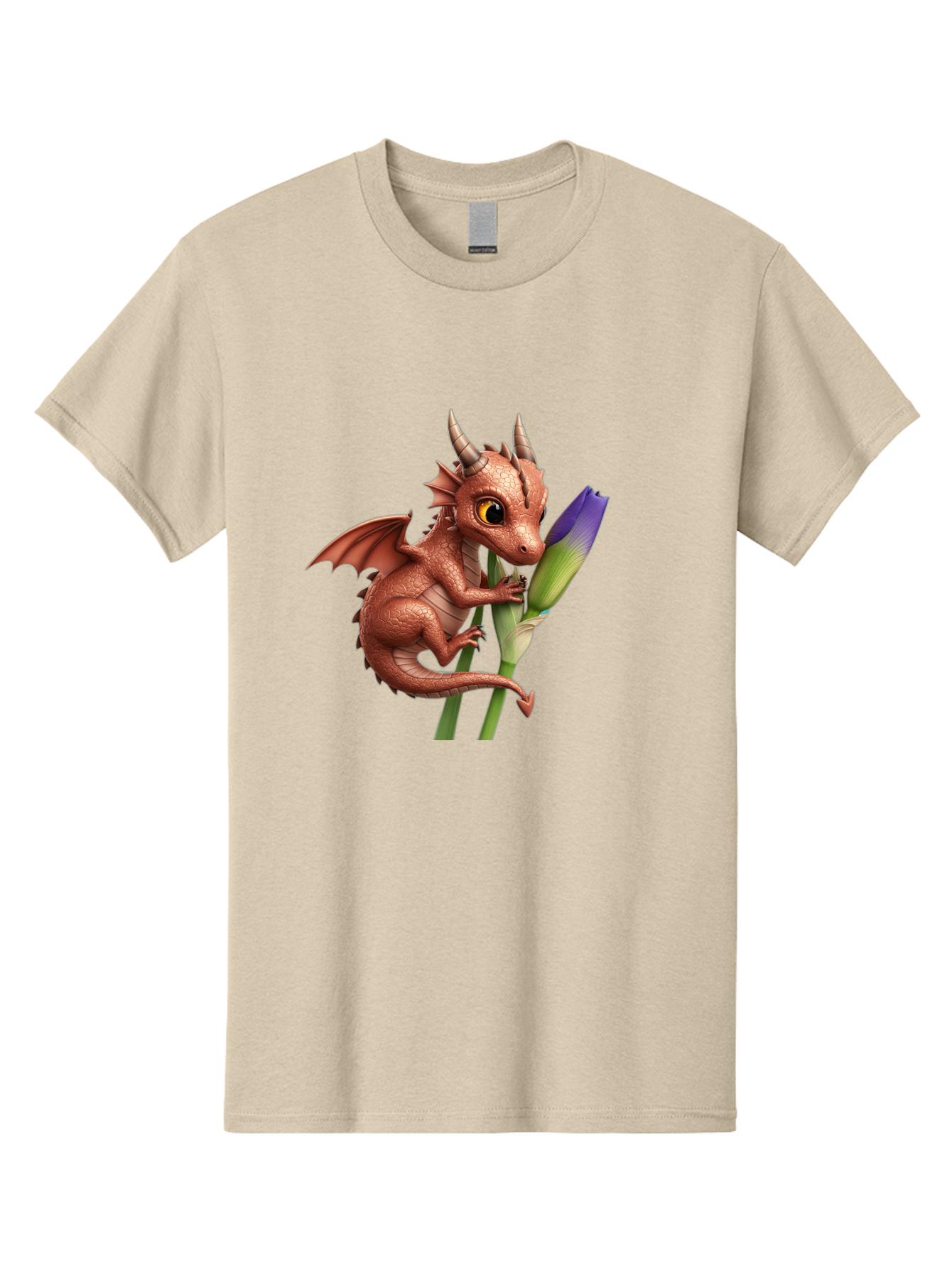 Dragon-With-Purple-Flower Men'S Graphic Tee, 100% Cotton, Comfortable Casual Summer Wear, Machine Washable, Vintage Camera, Old Camera, Antique Camera, Black Camera, Classic Photography, Photography Equipment, Nostalgic Device, Film Camera, Baj459