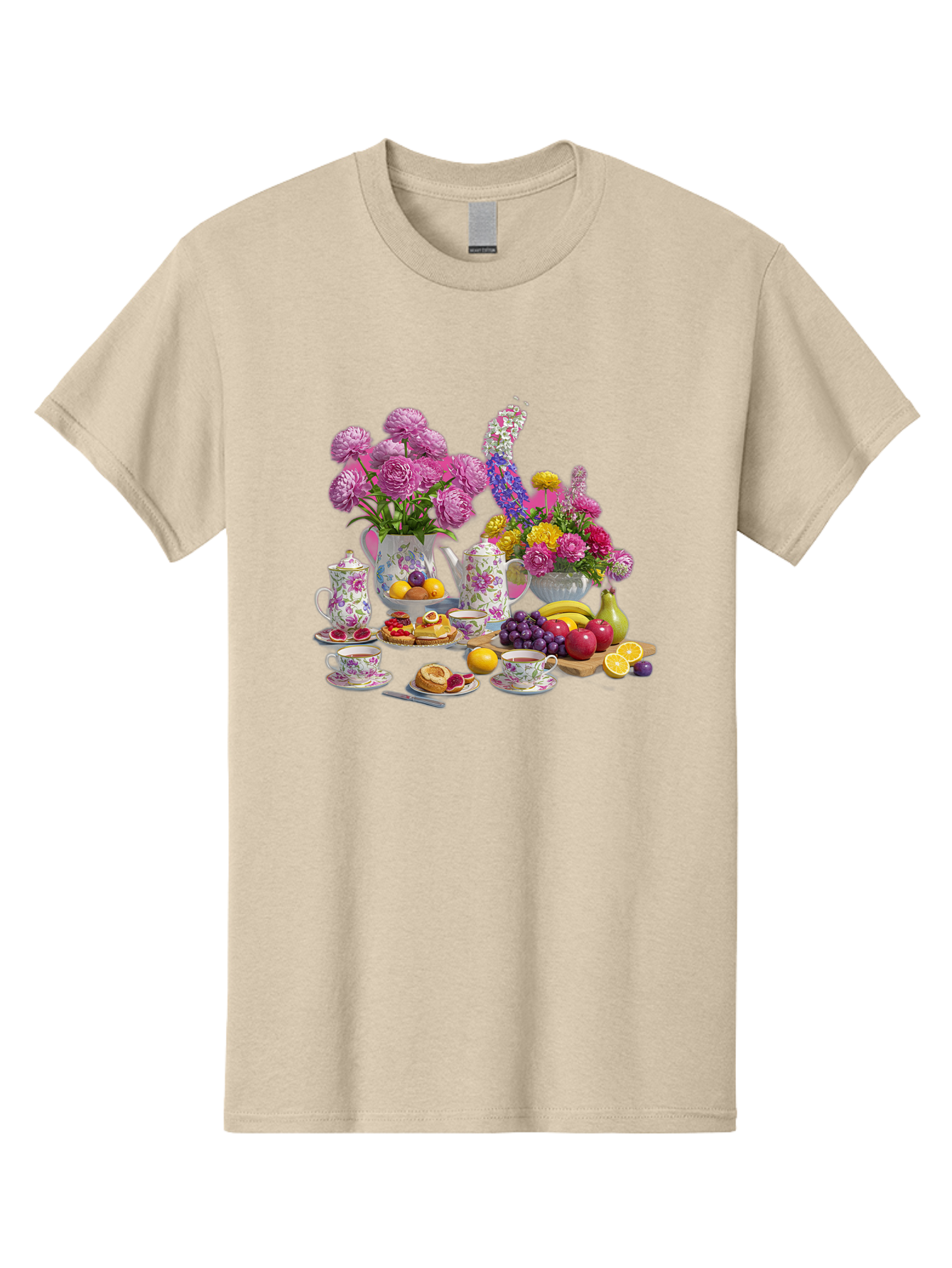 Floral-Tea-Party Men'S Graphic Tee, 100% Cotton, Comfortable Casual Summer Wear, Machine Washable, Vintage Camera, Old Camera, Antique Camera, Black Camera, Classic Photography, Photography Equipment, Nostalgic Device, Film Camera, Camera Art Baj466