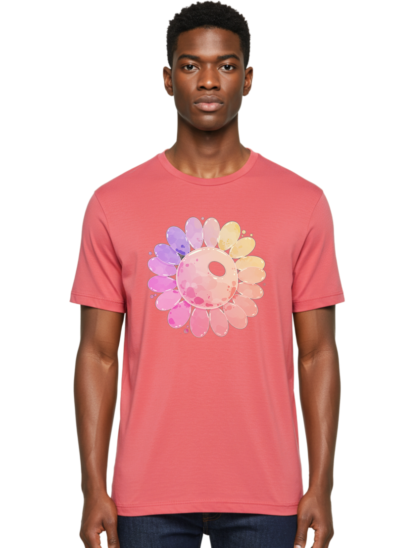 Flower Men'S Graphic Tee, 100% Cotton, Comfortable Casual Summer Wear, Machine Washable, Vintage Camera, Old Camera, Antique Camera, Black Camera, Classic Photography, Photography Equipment, Nostalgic Device, Film Camera, Camera Art Baj468