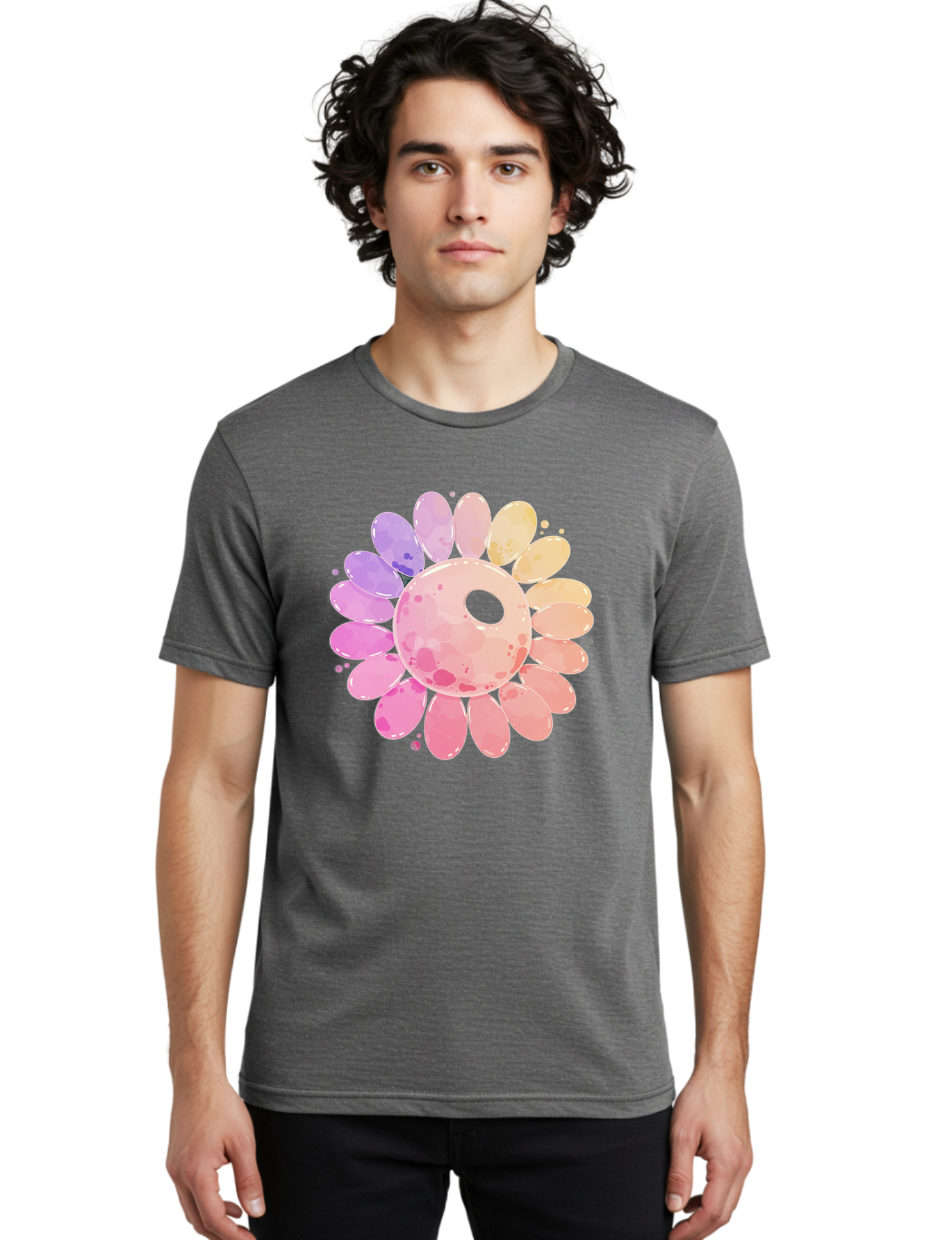 Flower Men'S Graphic Tee, 100% Cotton, Comfortable Casual Summer Wear, Machine Washable, Vintage Camera, Old Camera, Antique Camera, Black Camera, Classic Photography, Photography Equipment, Nostalgic Device, Film Camera, Camera Art Baj468