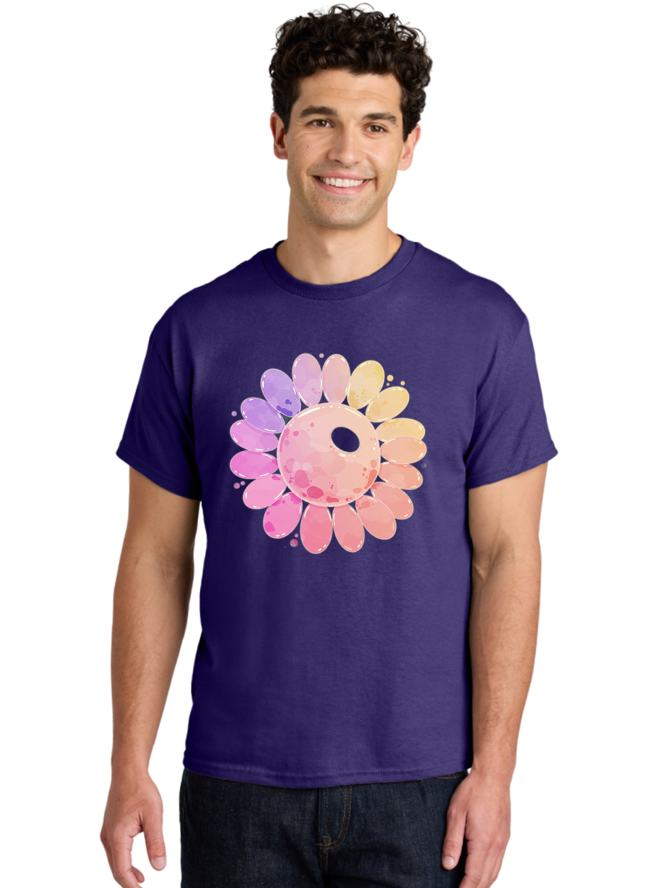 Flower Men'S Graphic Tee, 100% Cotton, Comfortable Casual Summer Wear, Machine Washable, Vintage Camera, Old Camera, Antique Camera, Black Camera, Classic Photography, Photography Equipment, Nostalgic Device, Film Camera, Camera Art Baj468