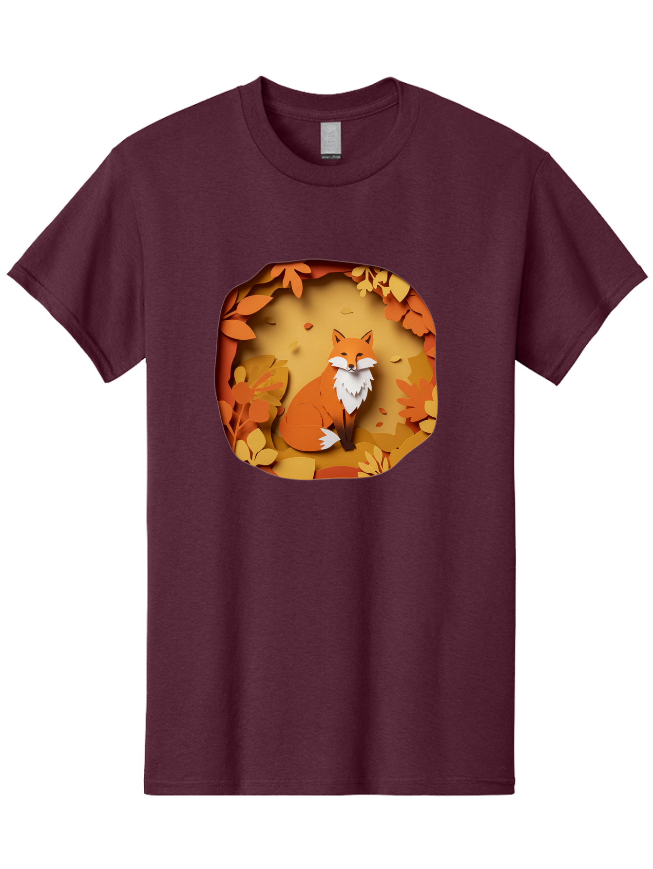 Fox-In-Leaves-1 Men'S Graphic Tee, 100% Cotton, Comfortable Casual Summer Wear, Machine Washable, Vintage Camera, Old Camera, Antique Camera, Black Camera, Classic Photography, Photography Equipment, Nostalgic Device, Film Camera, Camera Art Baj469