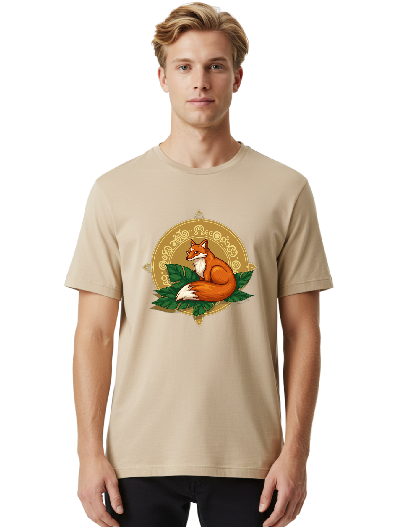 Fox-On-Leaves Men'S Graphic Tee, 100% Cotton, Comfortable Casual Summer Wear, Machine Washable, Vintage Camera, Old Camera, Antique Camera, Black Camera, Classic Photography, Photography Equipment, Nostalgic Device, Film Camera, Camera Art Baj471