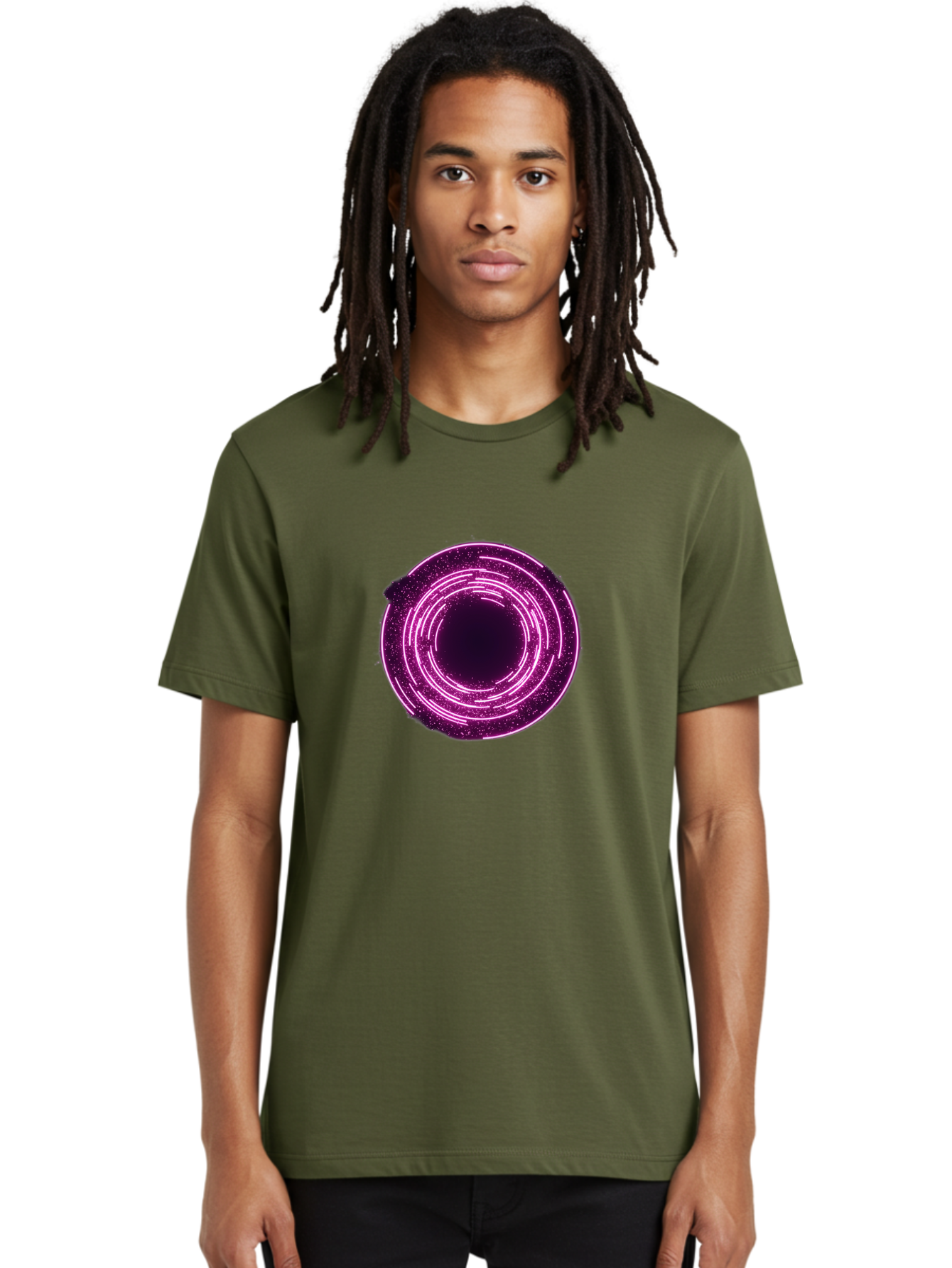 Glowing-Circle Men'S Graphic Tee, 100% Cotton, Comfortable Casual Summer Wear, Machine Washable, Vintage Camera, Old Camera, Antique Camera, Black Camera, Classic Photography, Photography Equipment, Nostalgic Device, Film Camera, Camera Art Baj479