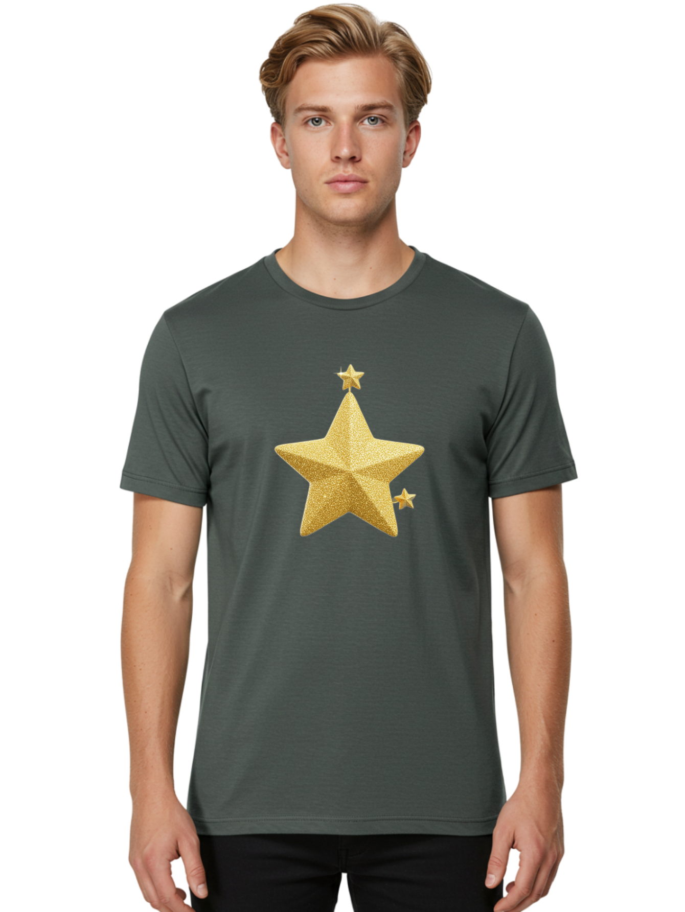 Golden-Stars Men'S Graphic Tee, 100% Cotton, Comfortable Casual Summer Wear, Machine Washable, Vintage Camera, Old Camera, Antique Camera, Black Camera, Classic Photography, Photography Equipment, Nostalgic Device, Film Camera, Camera Art Baj481
