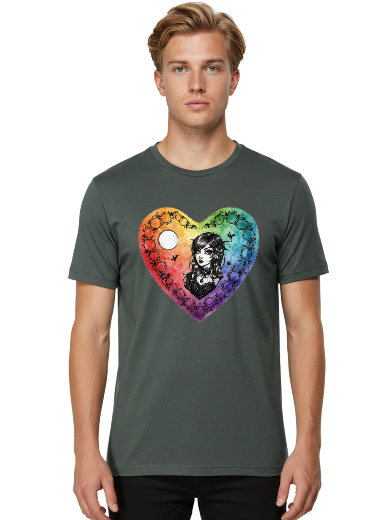Goth-Girl-Heart Men'S Graphic Tee, 100% Cotton, Comfortable Casual Summer Wear, Machine Washable, Vintage Camera, Old Camera, Antique Camera, Black Camera, Classic Photography, Photography Equipment, Nostalgic Device, Film Camera, Camera Art Baj482