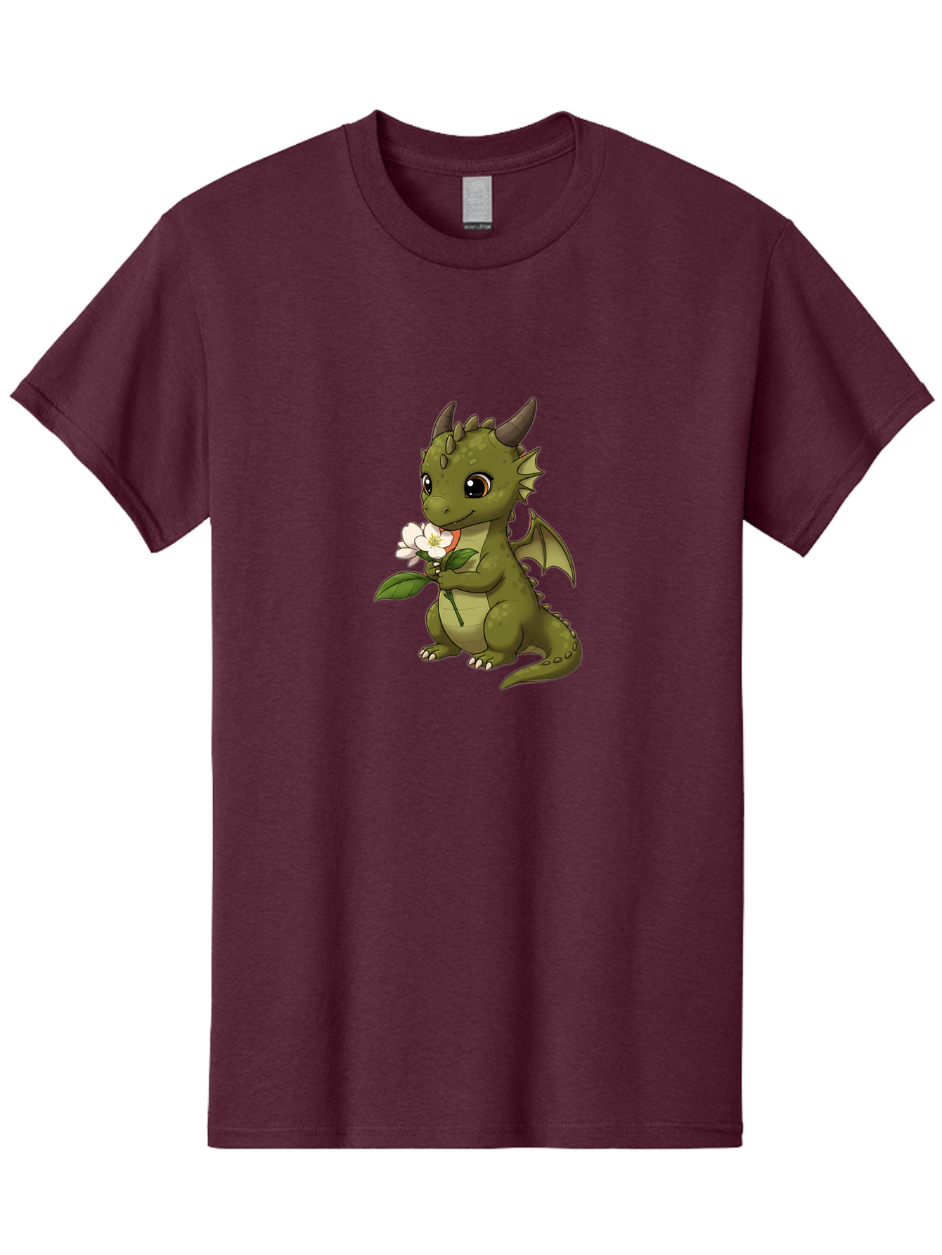Green-Dragon-With-Flower Men'S Graphic Tee, 100% Cotton, Comfortable Casual Summer Wear, Machine Washable, Vintage Camera, Old Camera, Antique Camera, Black Camera, Classic Photography, Photography Equipment, Nostalgic Device, Film Camera, Baj486