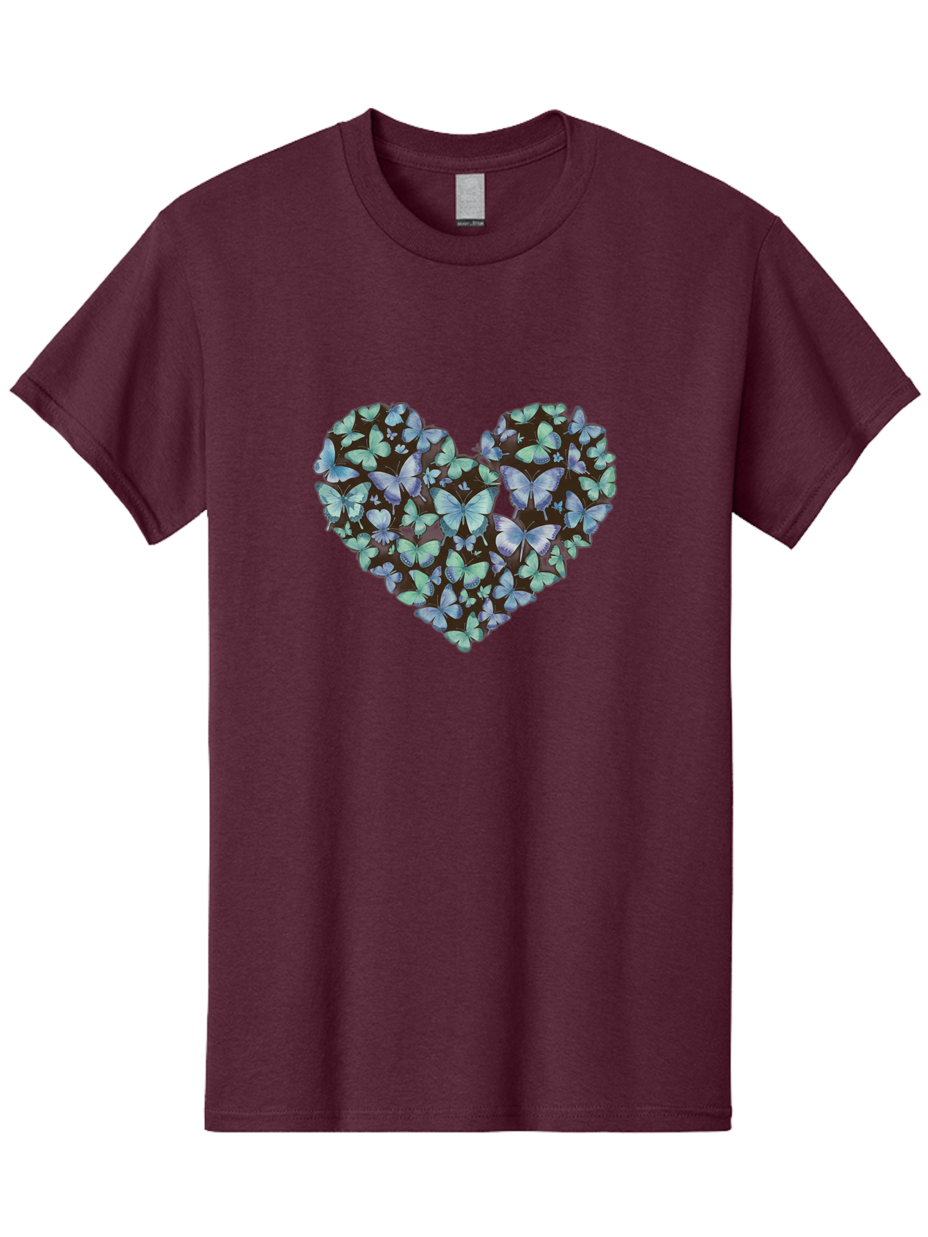 Heart-Of-Butterflies-1 Men'S Graphic Tee, 100% Cotton, Comfortable Casual Summer Wear, Machine Washable, Vintage Camera, Old Camera, Antique Camera, Black Camera, Classic Photography, Photography Equipment, Nostalgic Device, Film Camera, Baj488