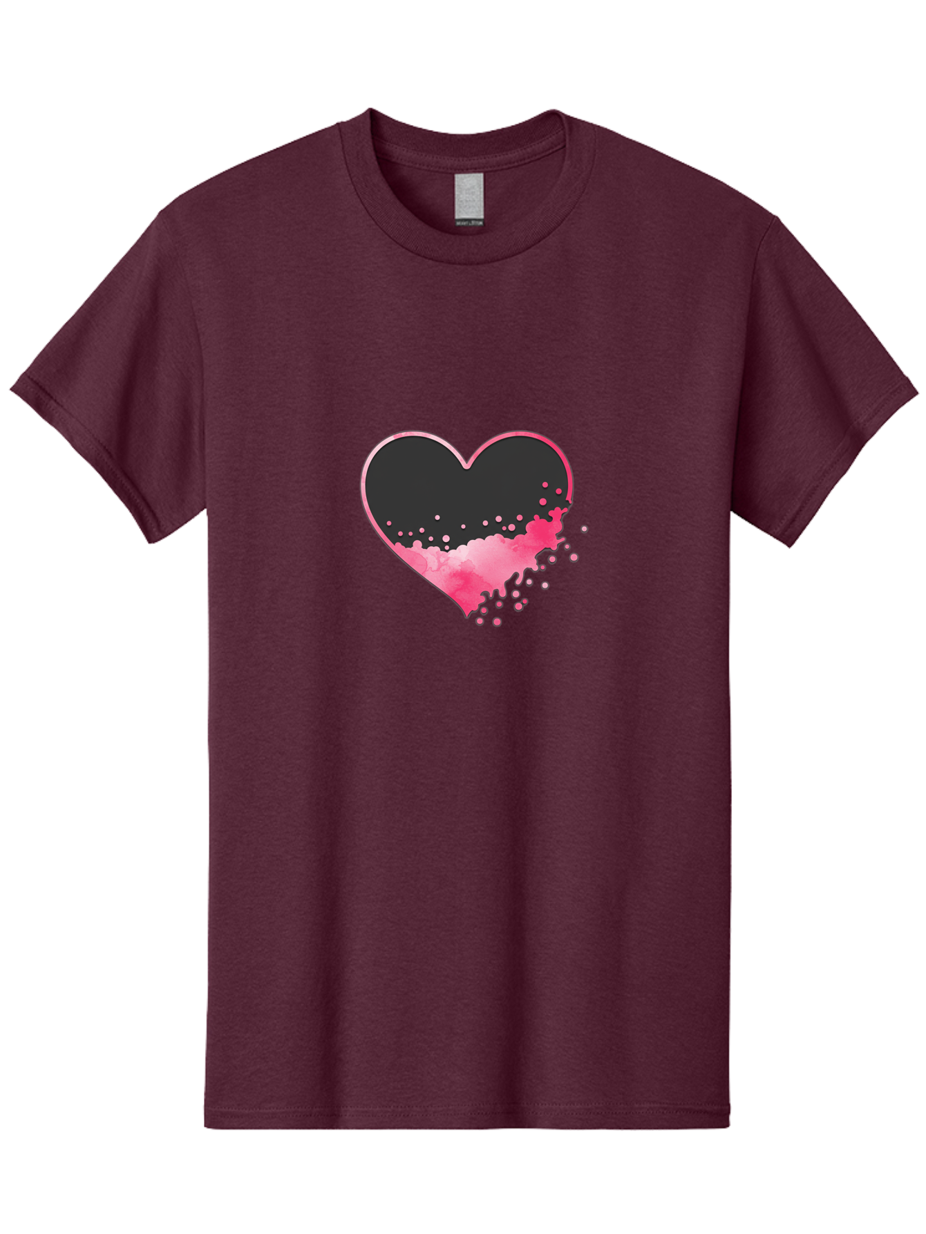 Heart-Splatter Men'S Graphic Tee, 100% Cotton, Comfortable Casual Summer Wear, Machine Washable, Vintage Camera, Old Camera, Antique Camera, Black Camera, Classic Photography, Photography Equipment, Nostalgic Device, Film Camera, Camera Art Baj493