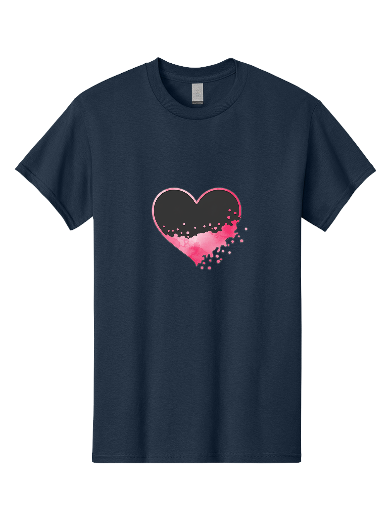 Heart-Splatter Men'S Graphic Tee, 100% Cotton, Comfortable Casual Summer Wear, Machine Washable, Vintage Camera, Old Camera, Antique Camera, Black Camera, Classic Photography, Photography Equipment, Nostalgic Device, Film Camera, Camera Art Baj493