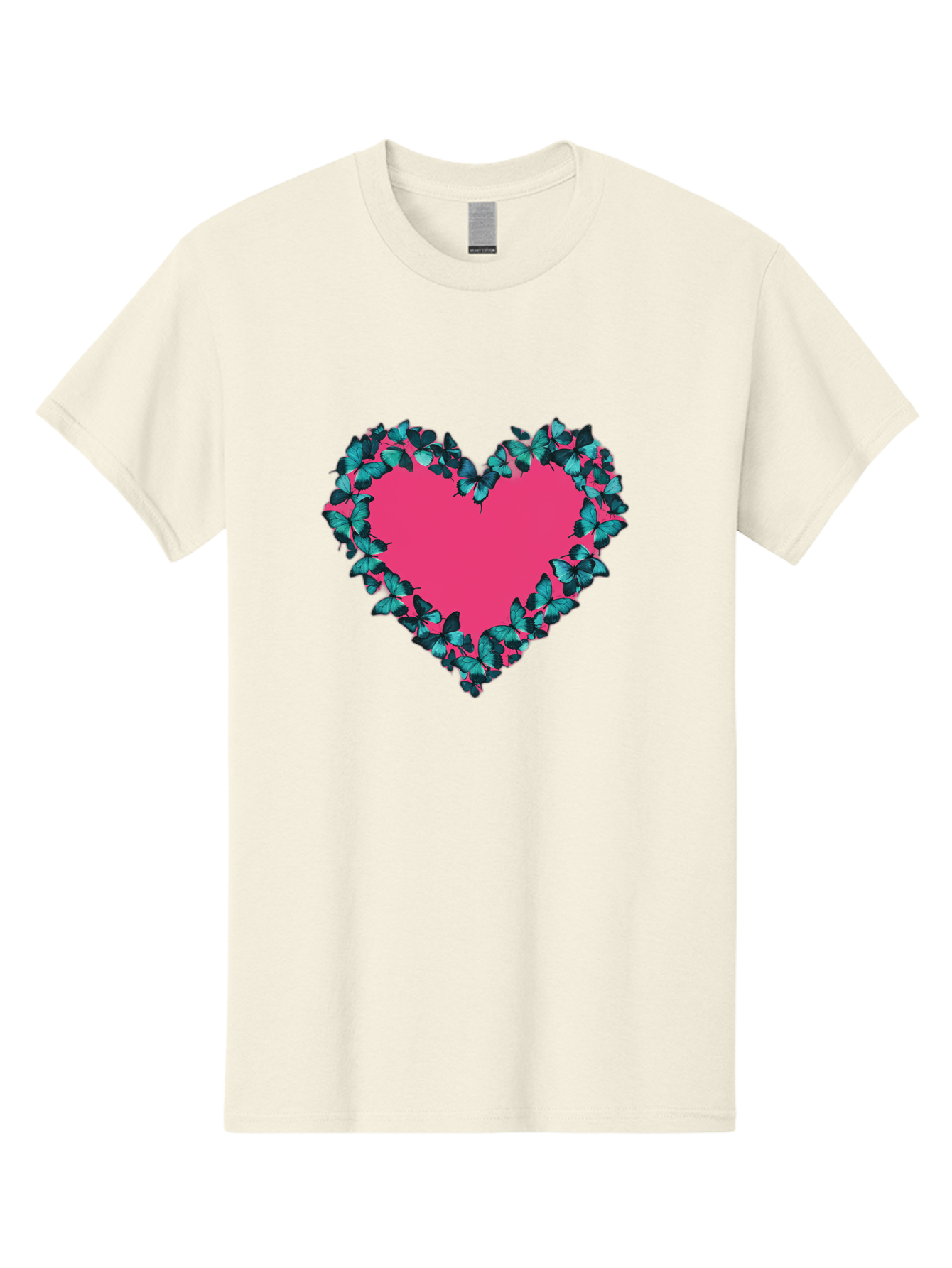 Heart-Surrounded-By-Butterflies Men'S Graphic Tee, 100% Cotton, Comfortable Casual Summer Wear, Machine Washable, Vintage Camera, Old Camera, Antique Camera, Black Camera, Classic Photography, Photography Equipment, Nostalgic Device, Baj494