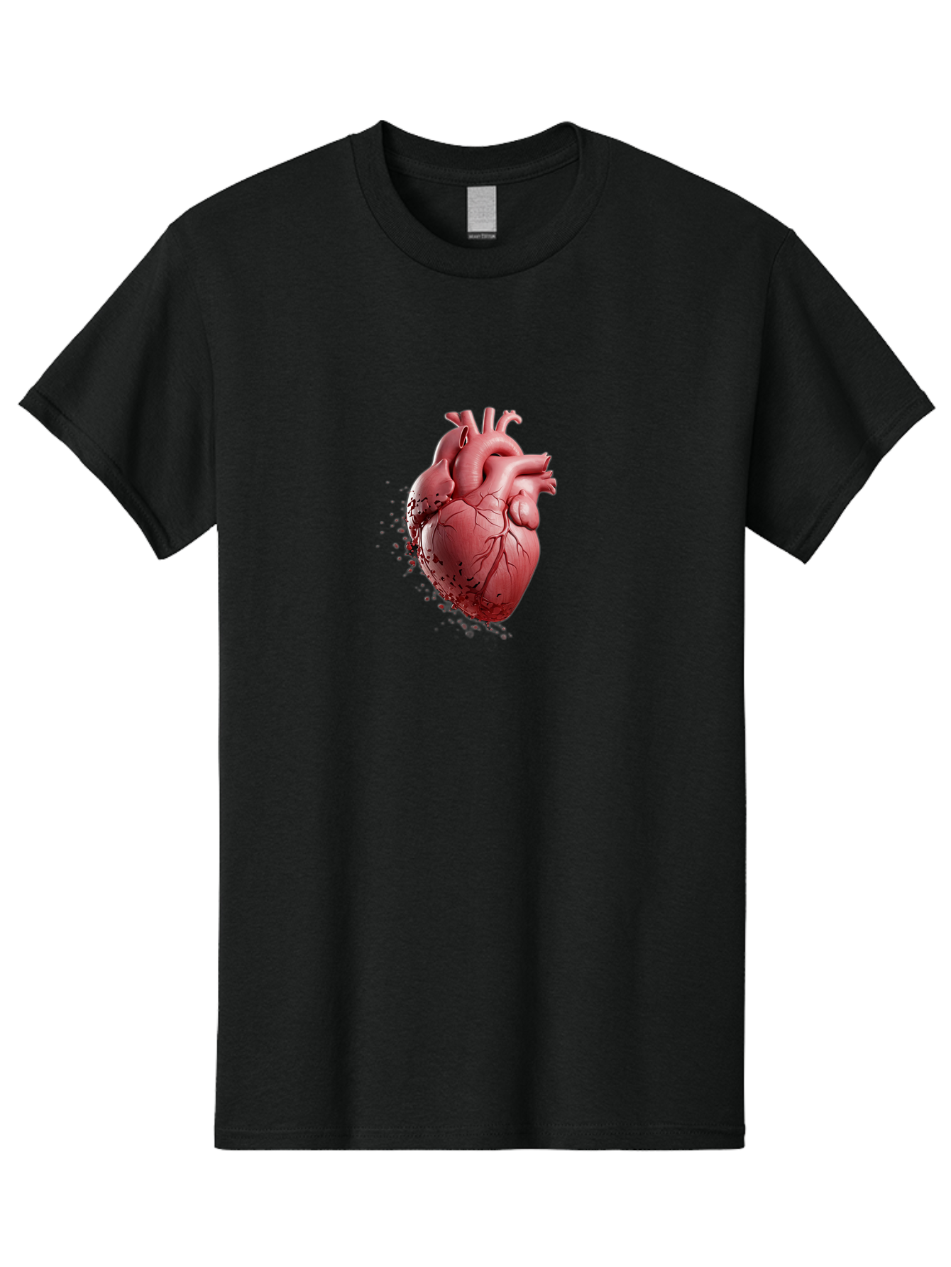 Human-Heart-1 Men'S Graphic Tee, 100% Cotton, Comfortable Casual Summer Wear, Machine Washable, Vintage Camera, Old Camera, Antique Camera, Black Camera, Classic Photography, Photography Equipment, Nostalgic Device, Film Camera, Camera Art Baj497