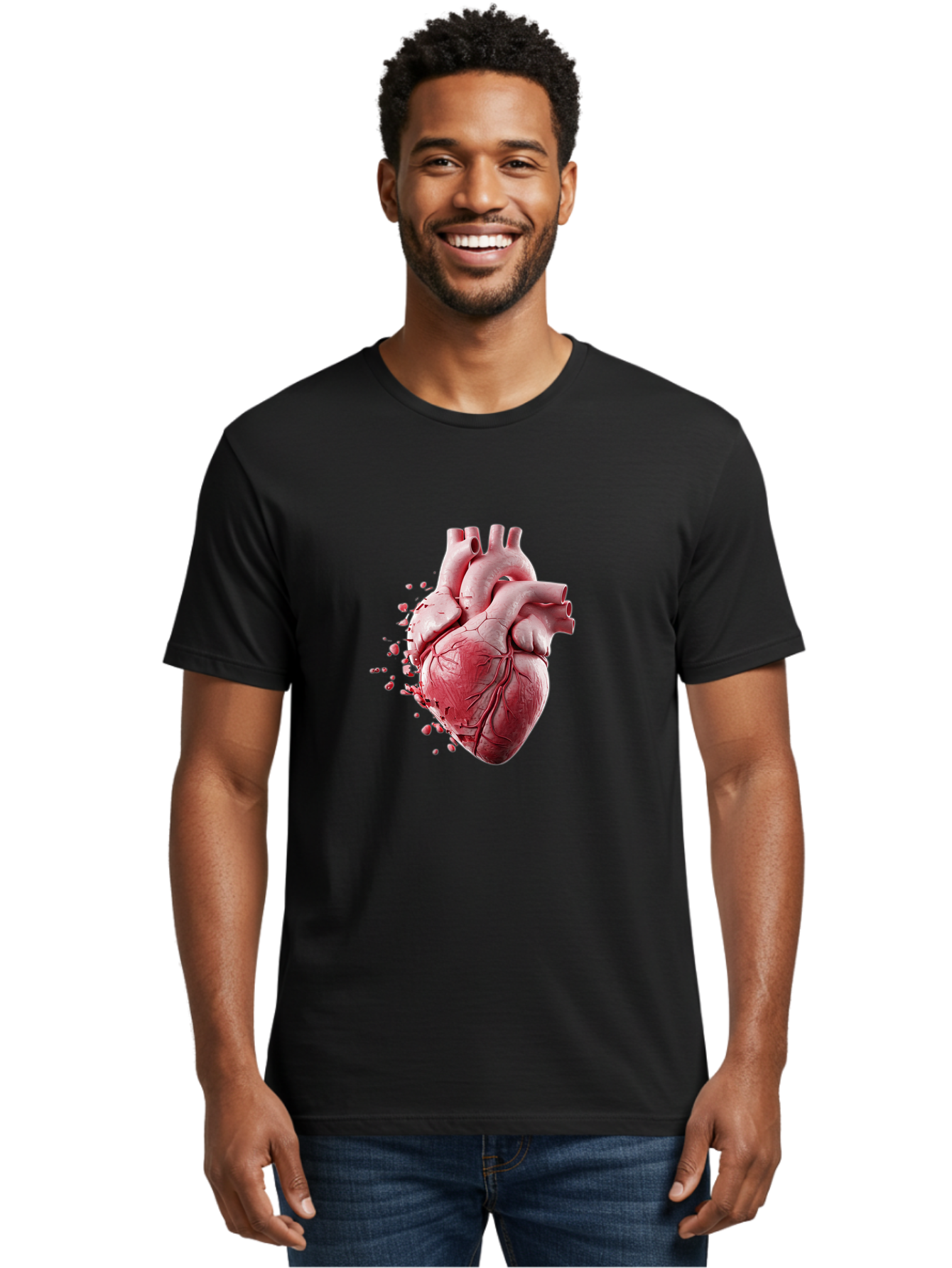 Human-Heart Men'S Graphic Tee, 100% Cotton, Comfortable Casual Summer Wear, Machine Washable, Vintage Camera, Old Camera, Antique Camera, Black Camera, Classic Photography, Photography Equipment, Nostalgic Device, Film Camera, Camera Art Baj498