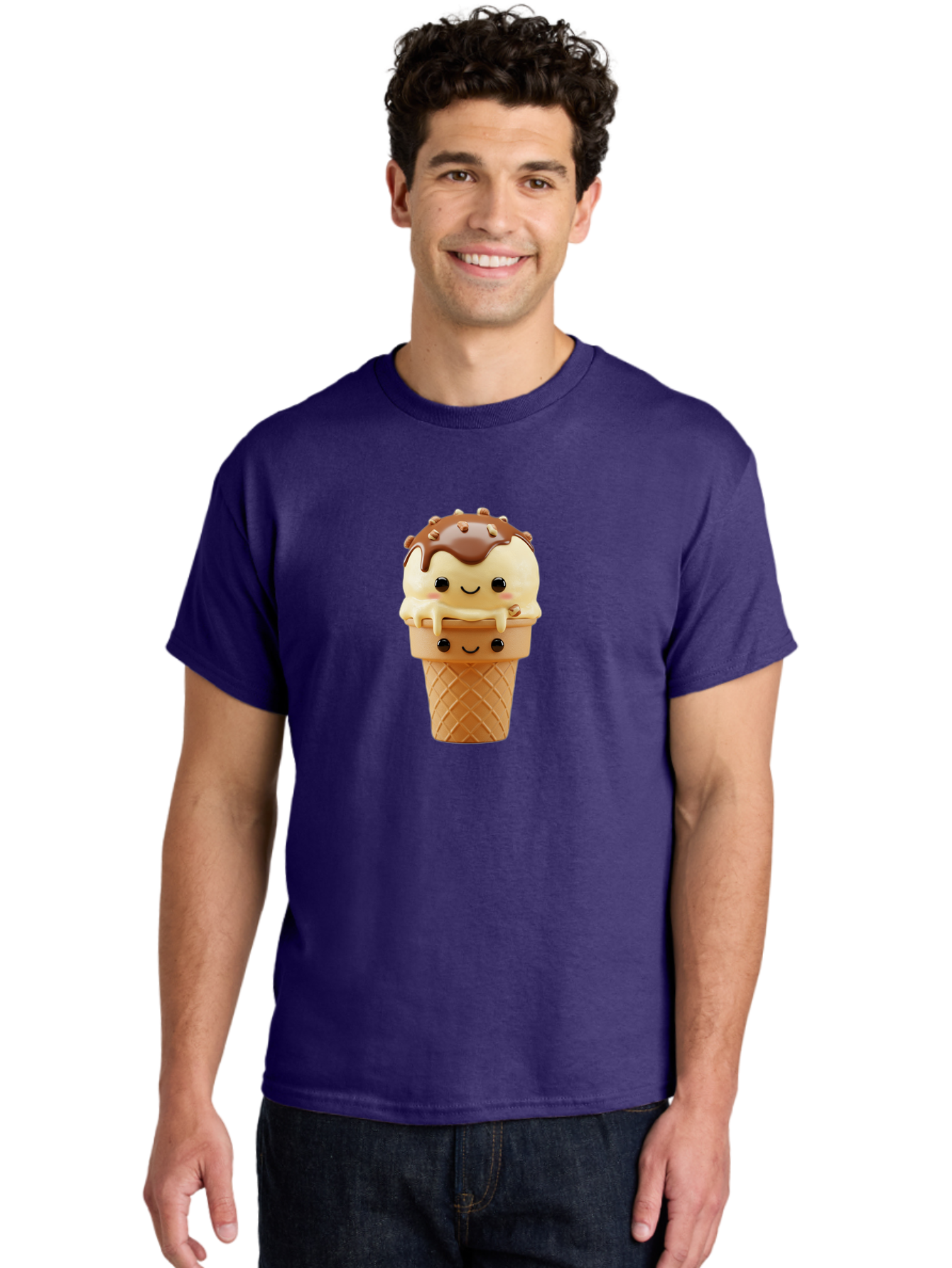 Ice-Cream-Cone-2 Men'S Graphic Tee, 100% Cotton, Comfortable Casual Summer Wear, Machine Washable, Vintage Camera, Old Camera, Antique Camera, Black Camera, Classic Photography, Photography Equipment, Nostalgic Device, Film Camera, Camera Art Baj501