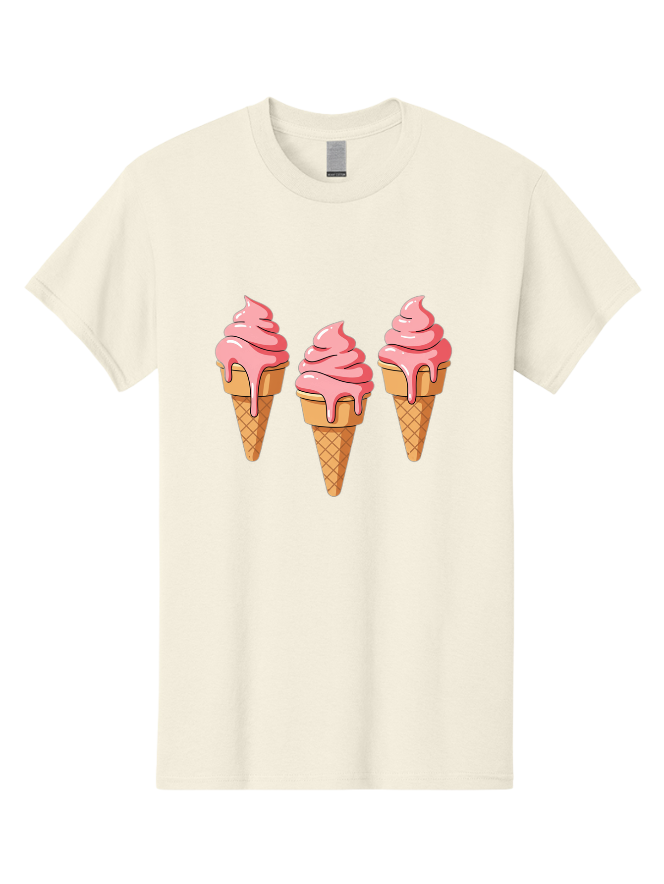 Ice-Cream-Cones-1 Men'S Graphic Tee, 100% Cotton, Comfortable Casual Summer Wear, Machine Washable, Vintage Camera, Old Camera, Antique Camera, Black Camera, Classic Photography, Photography Equipment, Nostalgic Device, Film Camera, Camera Art Baj504