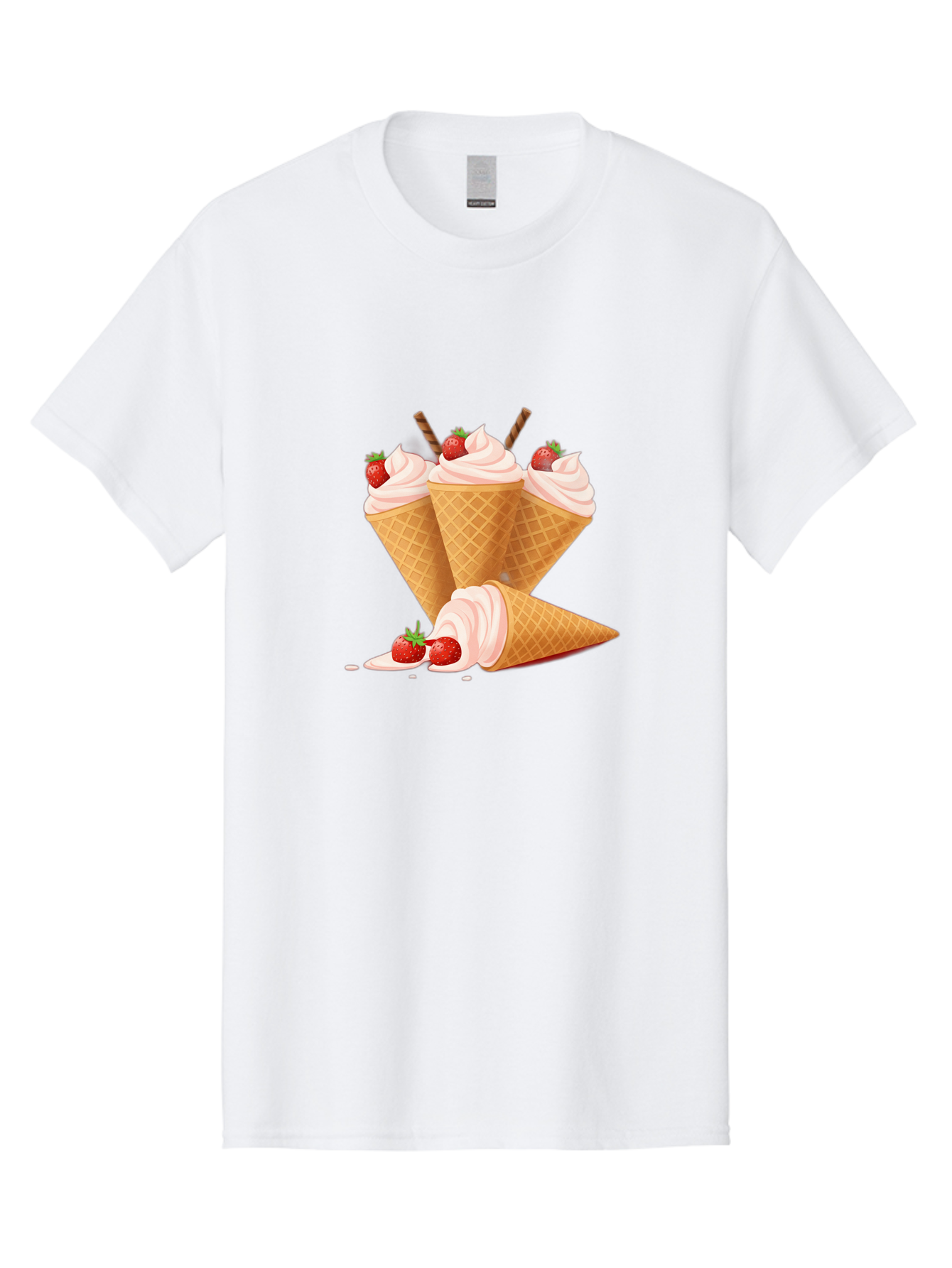 Ice-Cream-Cones-2 Men'S Graphic Tee, 100% Cotton, Comfortable Casual Summer Wear, Machine Washable, Vintage Camera, Old Camera, Antique Camera, Black Camera, Classic Photography, Photography Equipment, Nostalgic Device, Film Camera, Camera Art Baj505