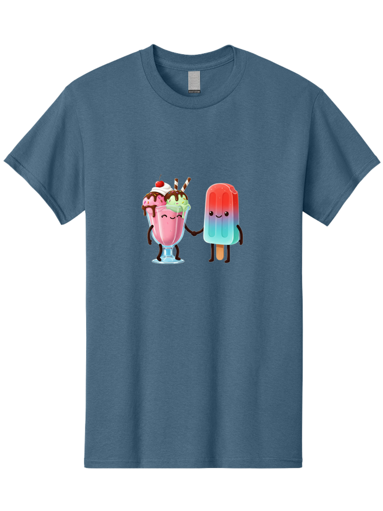 Ice-Cream-Friends-1 Men'S Graphic Tee, 100% Cotton, Comfortable Casual Summer Wear, Machine Washable, Vintage Camera, Old Camera, Antique Camera, Black Camera, Classic Photography, Photography Equipment, Nostalgic Device, Film Camera, Baj508