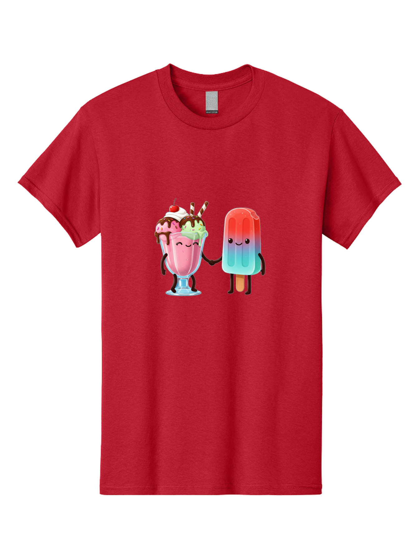 Ice-Cream-Friends-1 Men'S Graphic Tee, 100% Cotton, Comfortable Casual Summer Wear, Machine Washable, Vintage Camera, Old Camera, Antique Camera, Black Camera, Classic Photography, Photography Equipment, Nostalgic Device, Film Camera, Baj508