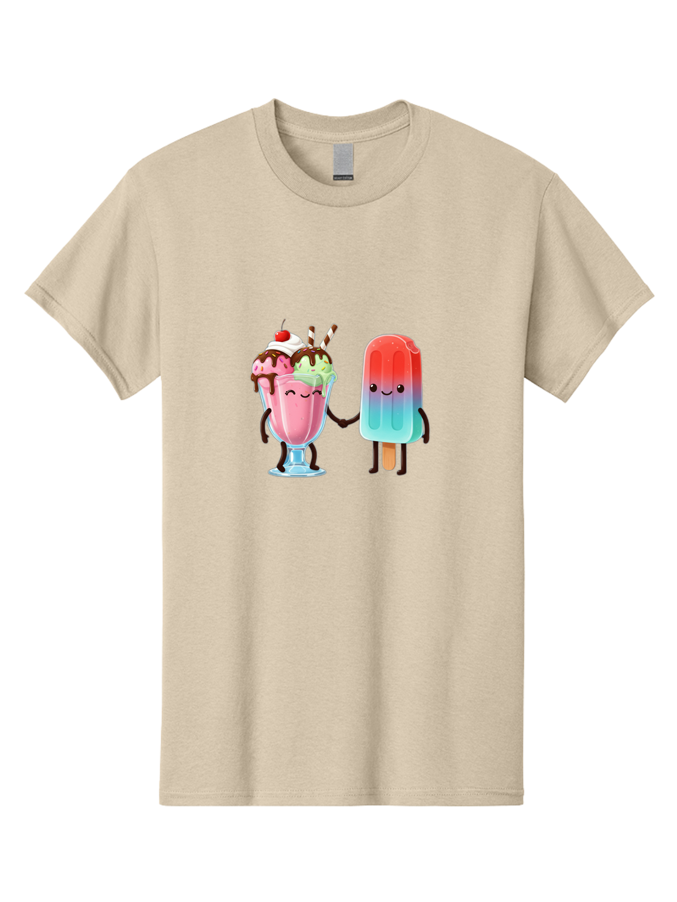 Ice-Cream-Friends-1 Men'S Graphic Tee, 100% Cotton, Comfortable Casual Summer Wear, Machine Washable, Vintage Camera, Old Camera, Antique Camera, Black Camera, Classic Photography, Photography Equipment, Nostalgic Device, Film Camera, Baj508