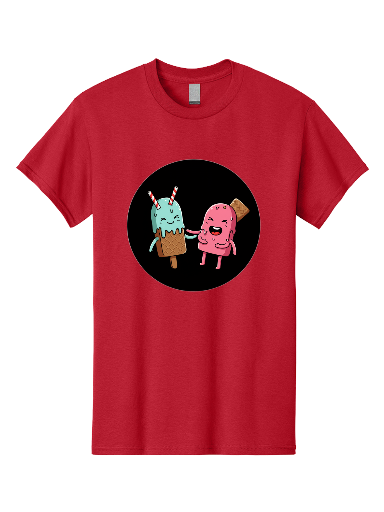 Ice-Cream-Friends Men'S Graphic Tee, 100% Cotton, Comfortable Casual Summer Wear, Machine Washable, Vintage Camera, Old Camera, Antique Camera, Black Camera, Classic Photography, Photography Equipment, Nostalgic Device, Film Camera, Camera Art Baj509