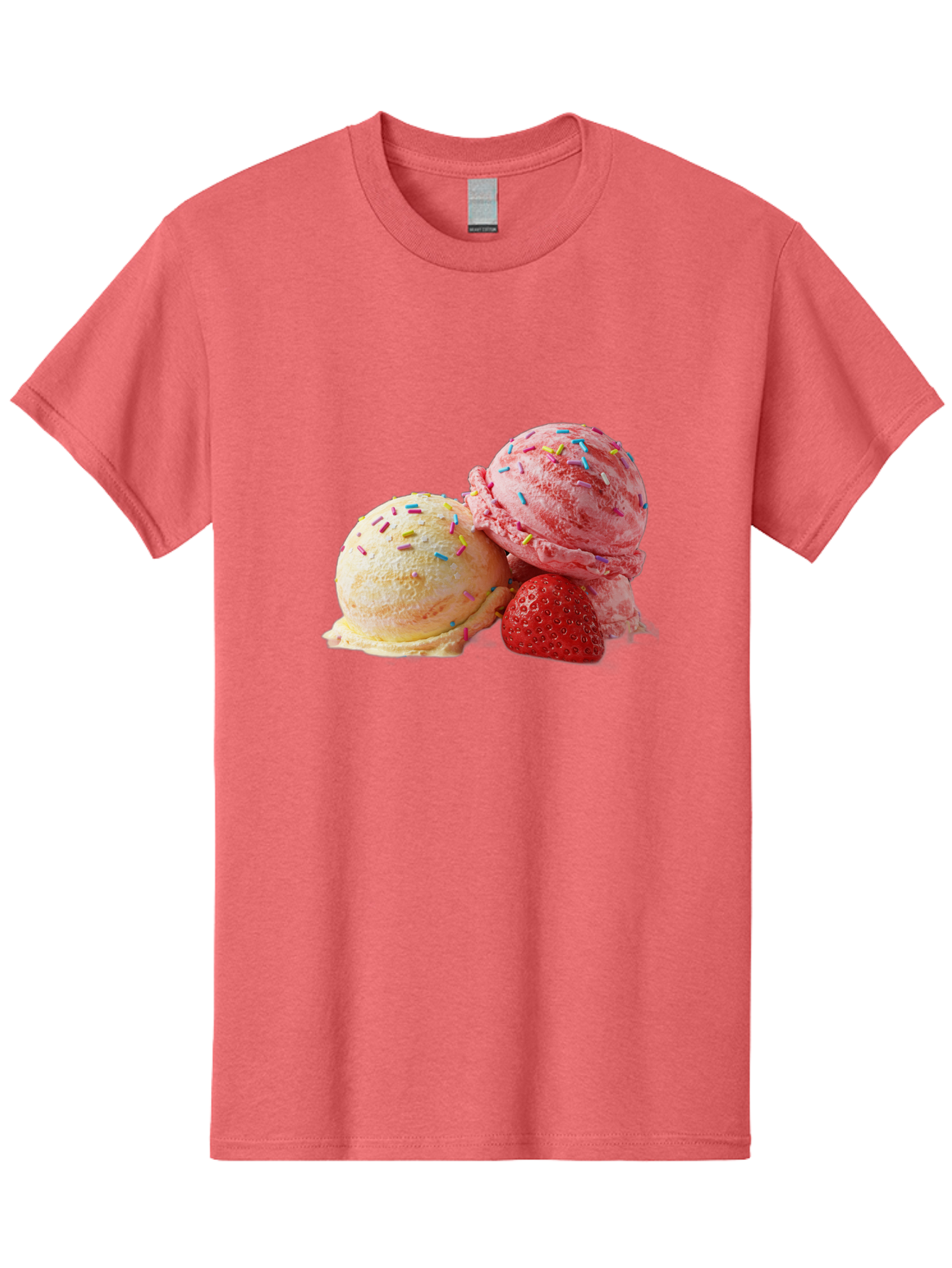 Ice-Cream-Scoops-With-Sprinkles Men'S Graphic Tee, 100% Cotton, Comfortable Casual Summer Wear, Machine Washable, Vintage Camera, Old Camera, Antique Camera, Black Camera, Classic Photography, Photography Equipment, Nostalgic Device, Baj510