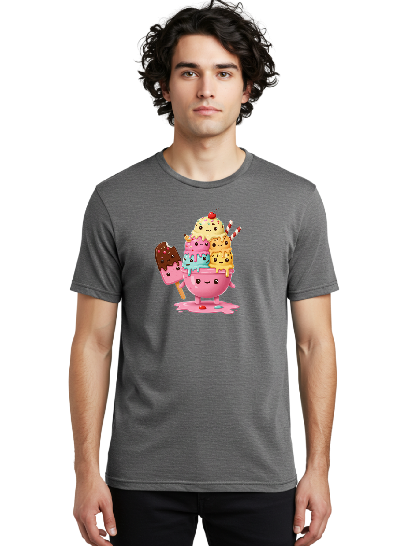 Ice-Cream Men'S Graphic Tee, 100% Cotton, Comfortable Casual Summer Wear, Machine Washable, Vintage Camera, Old Camera, Antique Camera, Black Camera, Classic Photography, Photography Equipment, Nostalgic Device, Film Camera, Camera Art Baj512