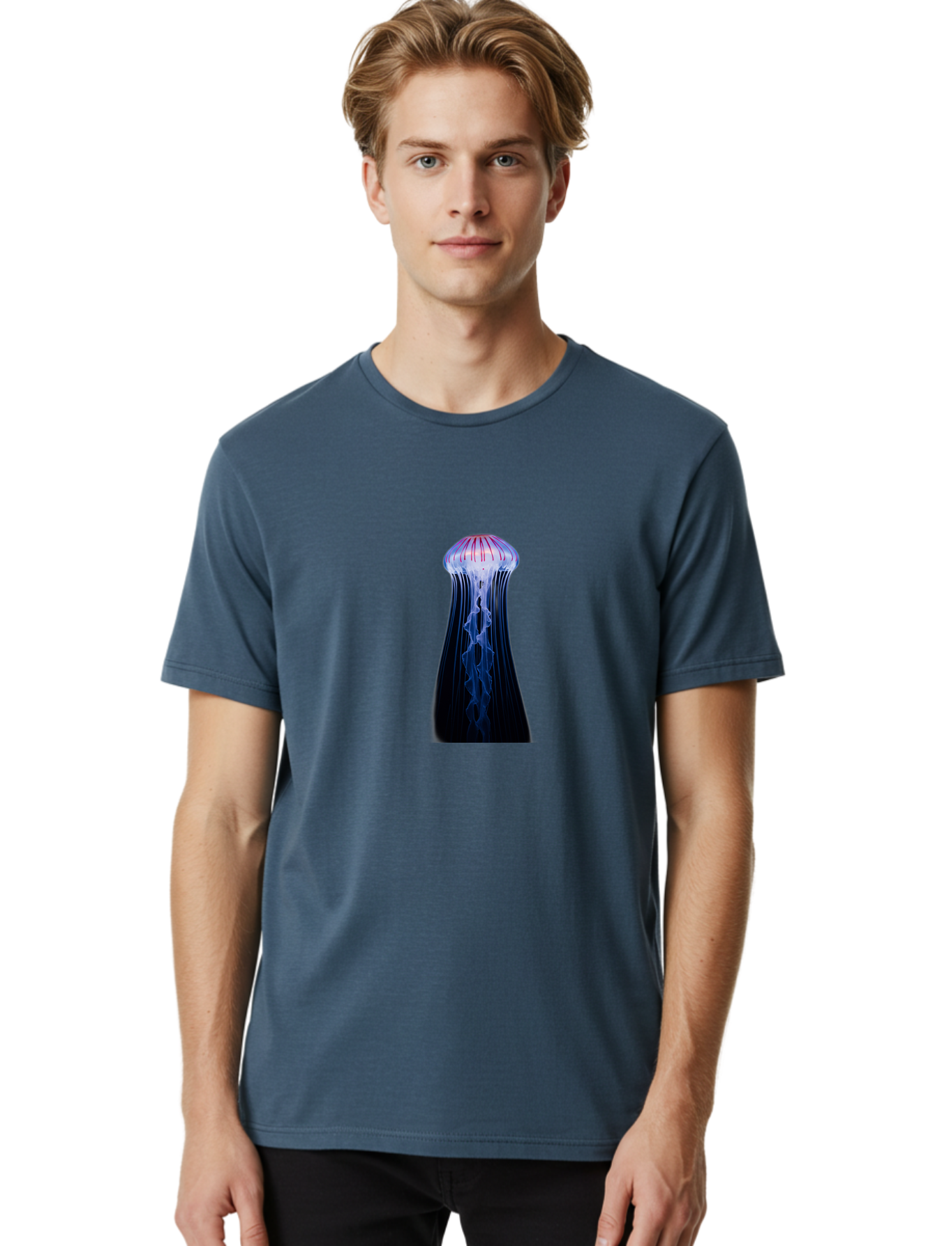 Jellyfish-3 Men'S Graphic Tee, 100% Cotton, Comfortable Casual Summer Wear, Machine Washable, Vintage Camera, Old Camera, Antique Camera, Black Camera, Classic Photography, Photography Equipment, Nostalgic Device, Film Camera, Camera Art Baj516